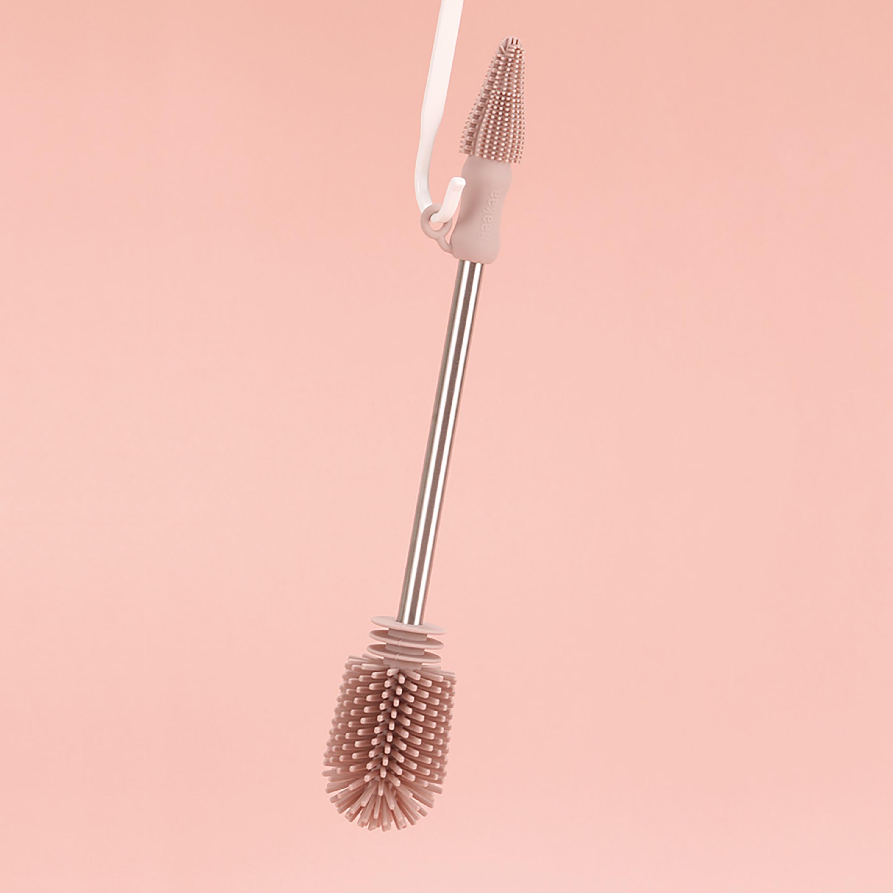 Haakaa Silicone DoubleEnded Bottle Brush, Suva Grey-baby-feeding-accessories-image-5