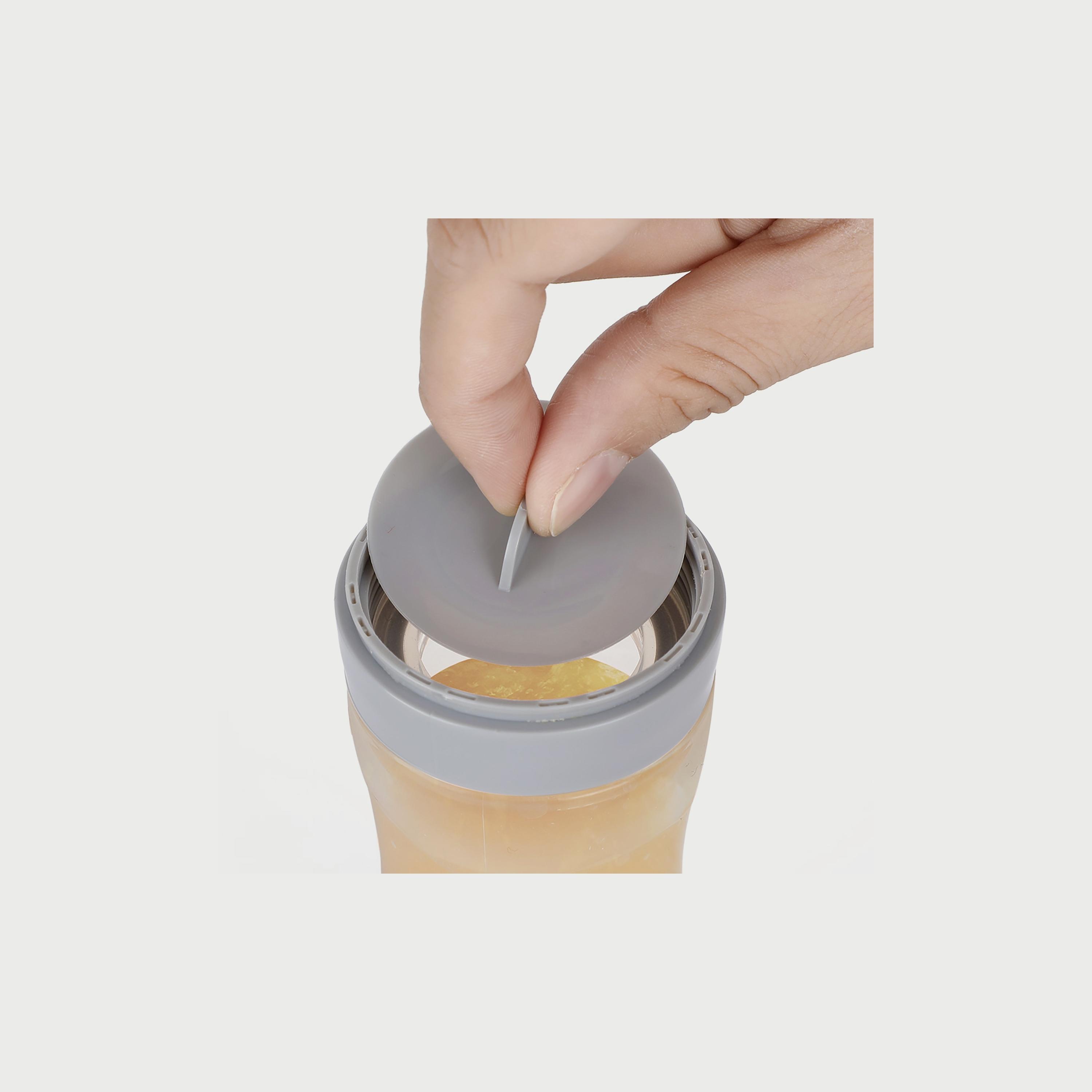 Haakaa Silicone Baby Food Dispensing Spoon, Peach-baby-feeding-mealtimeessentials-image-3