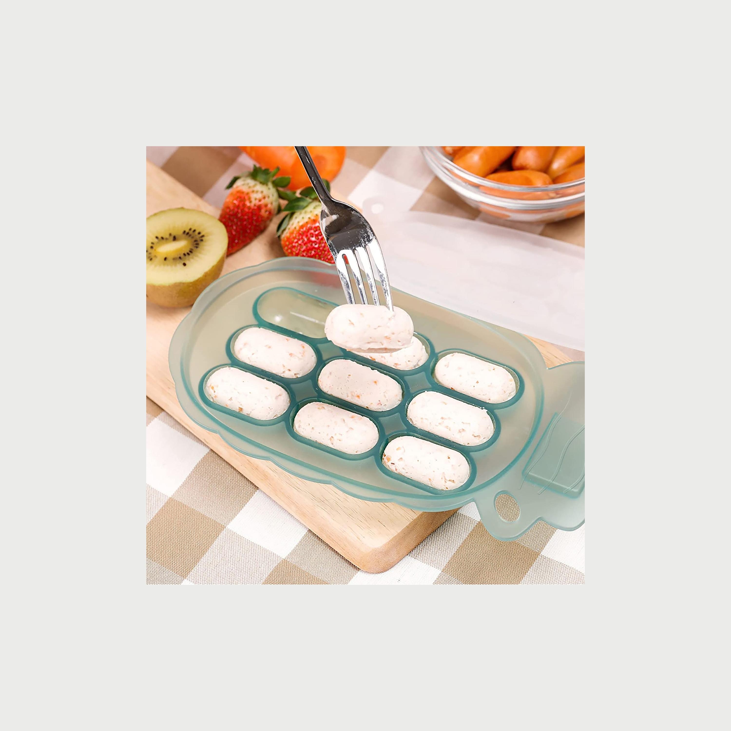 Haakaa Silicone Pineapple Nibble Tray, Pea Green-baby-feeding-mealtimeessentials-image-3