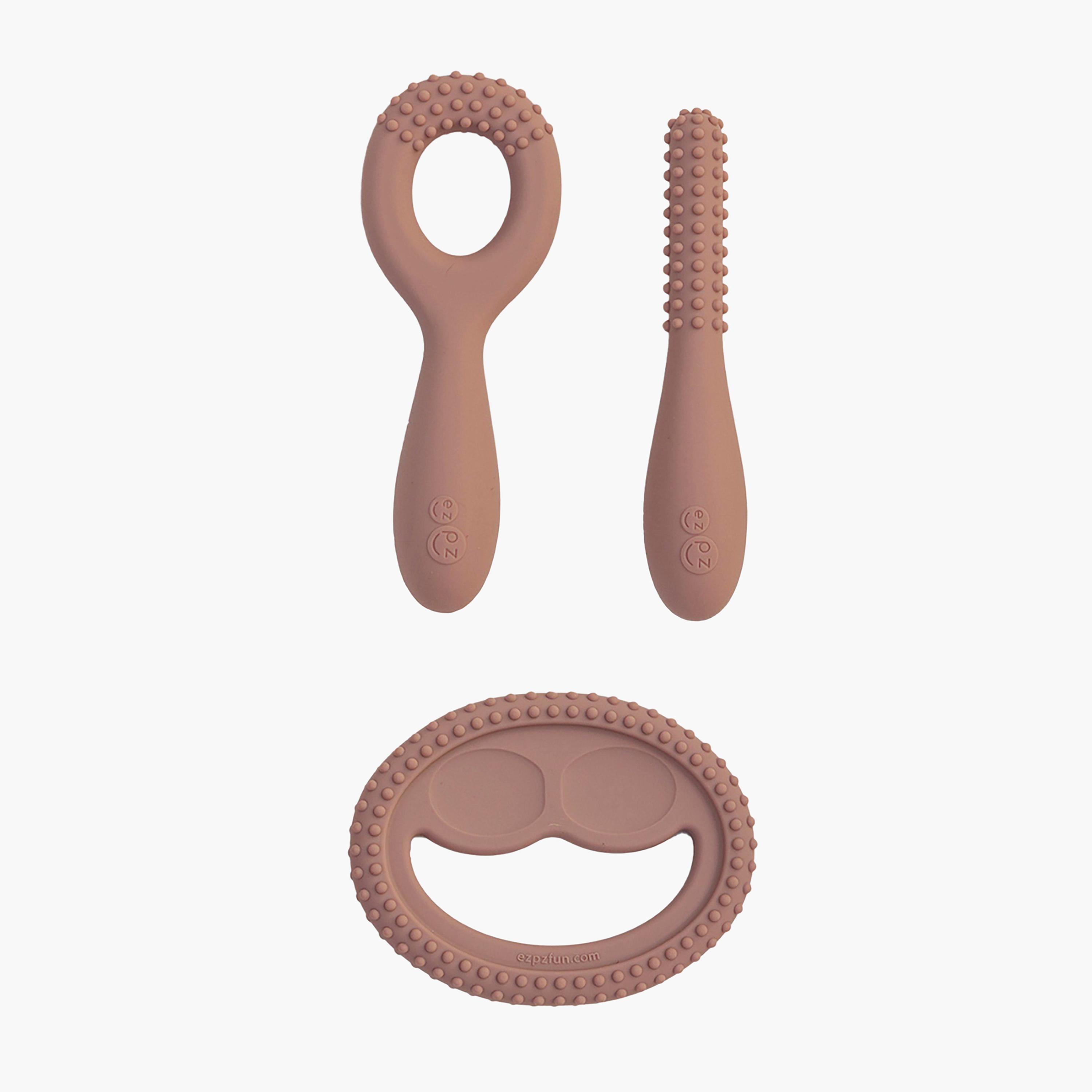 أدوات تطوير الفم للأطفال من إيزي بيزي، أحمر-baby-feeding-mealtimeessentials-image-1