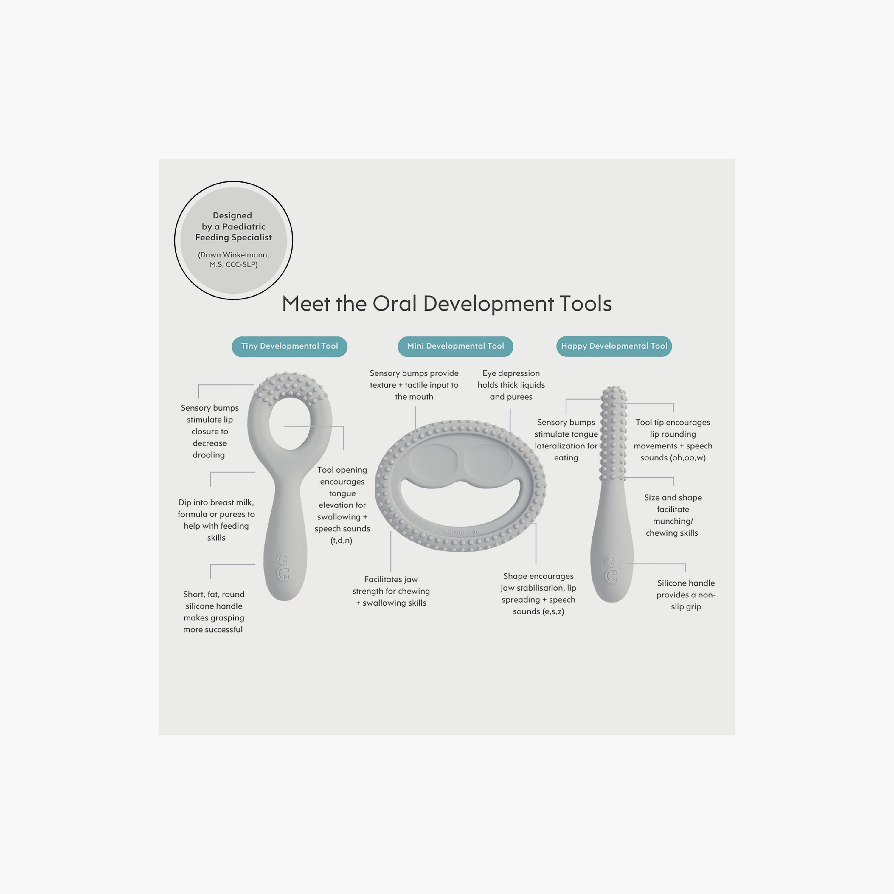أدوات تطوير الفم للأطفال من إيزي بيزي، أحمر-baby-feeding-mealtimeessentials-image-2