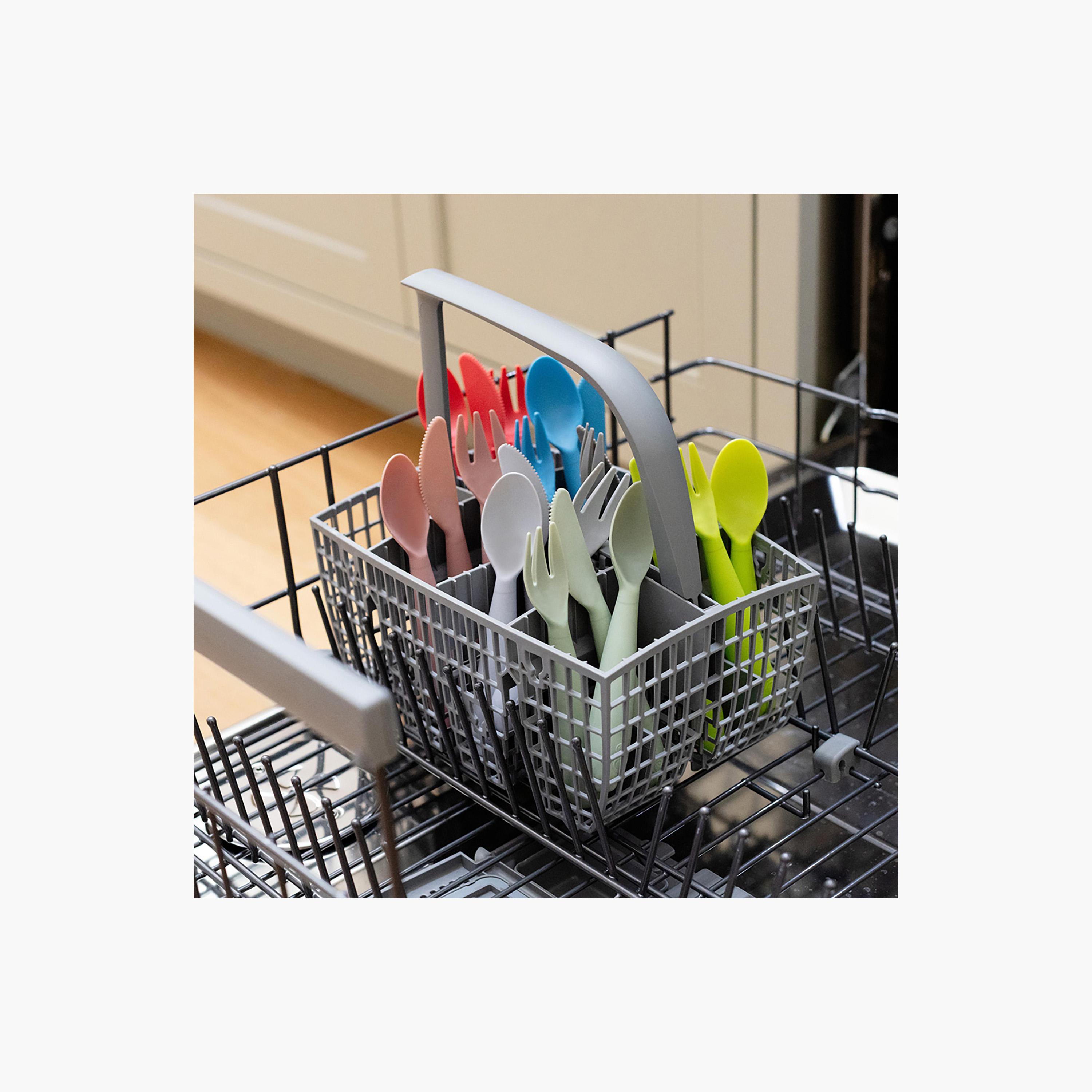 ezpz Developmental Utensil Set, Pewter-baby-feeding-mealtimeessentials-image-8