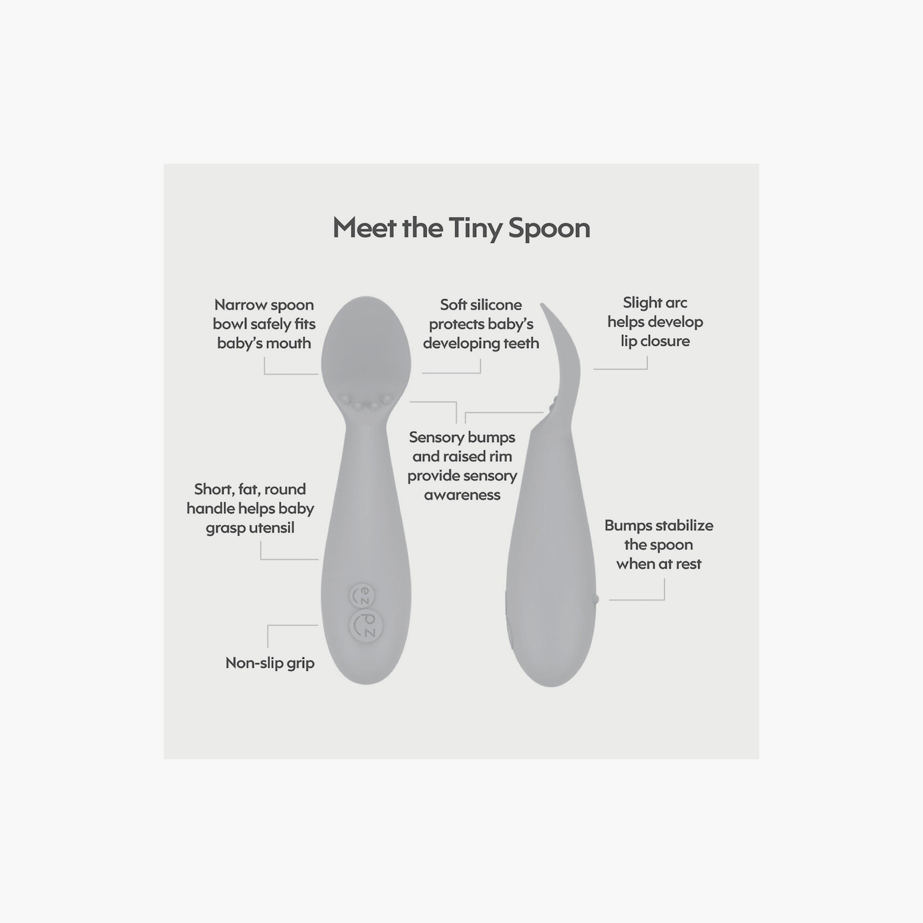 ezpz Developmental Utensil Set, Pewter-baby-feeding-mealtimeessentials-image-9