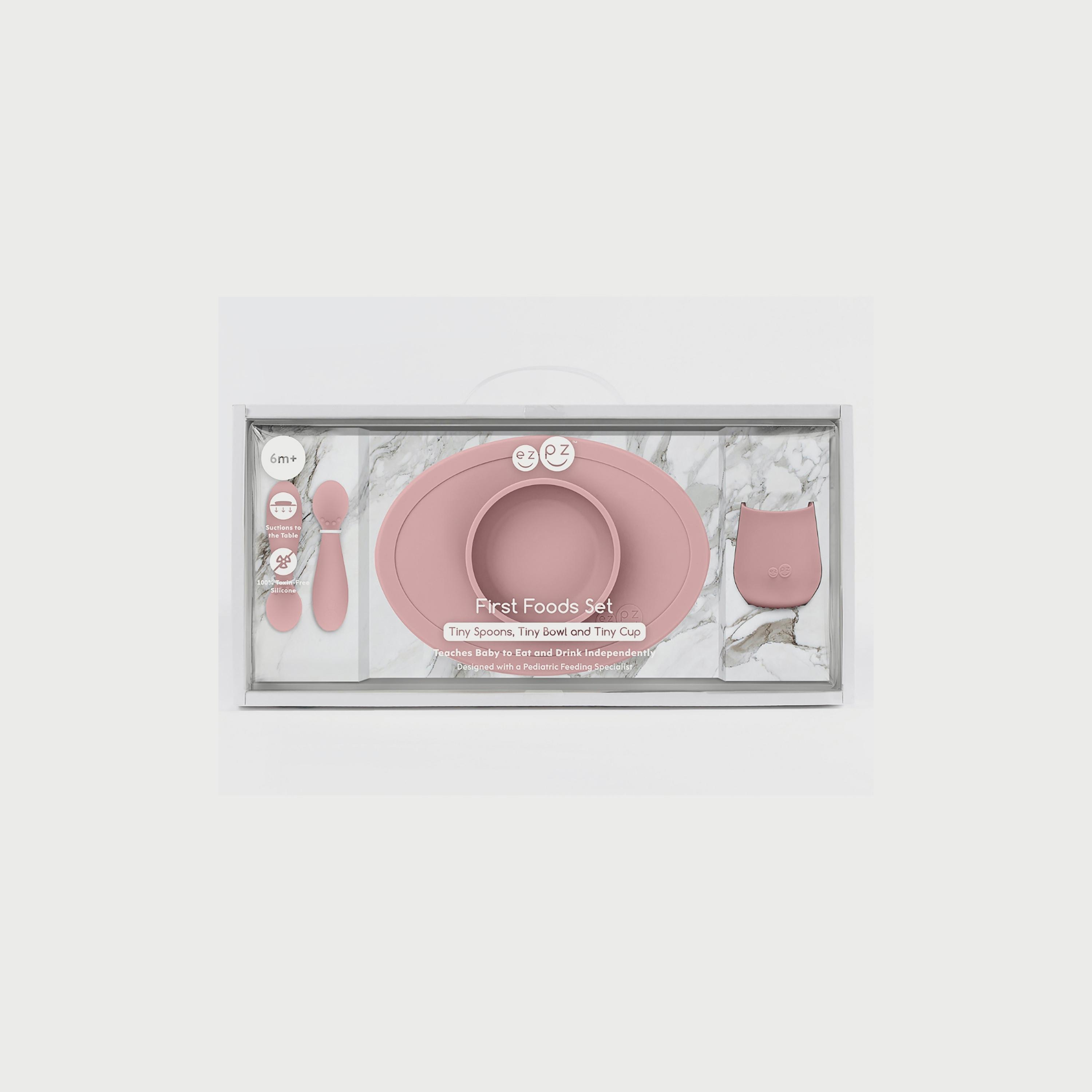 ezpz First Food Set, Blush-baby-feeding-mealtimeessentials-image-2