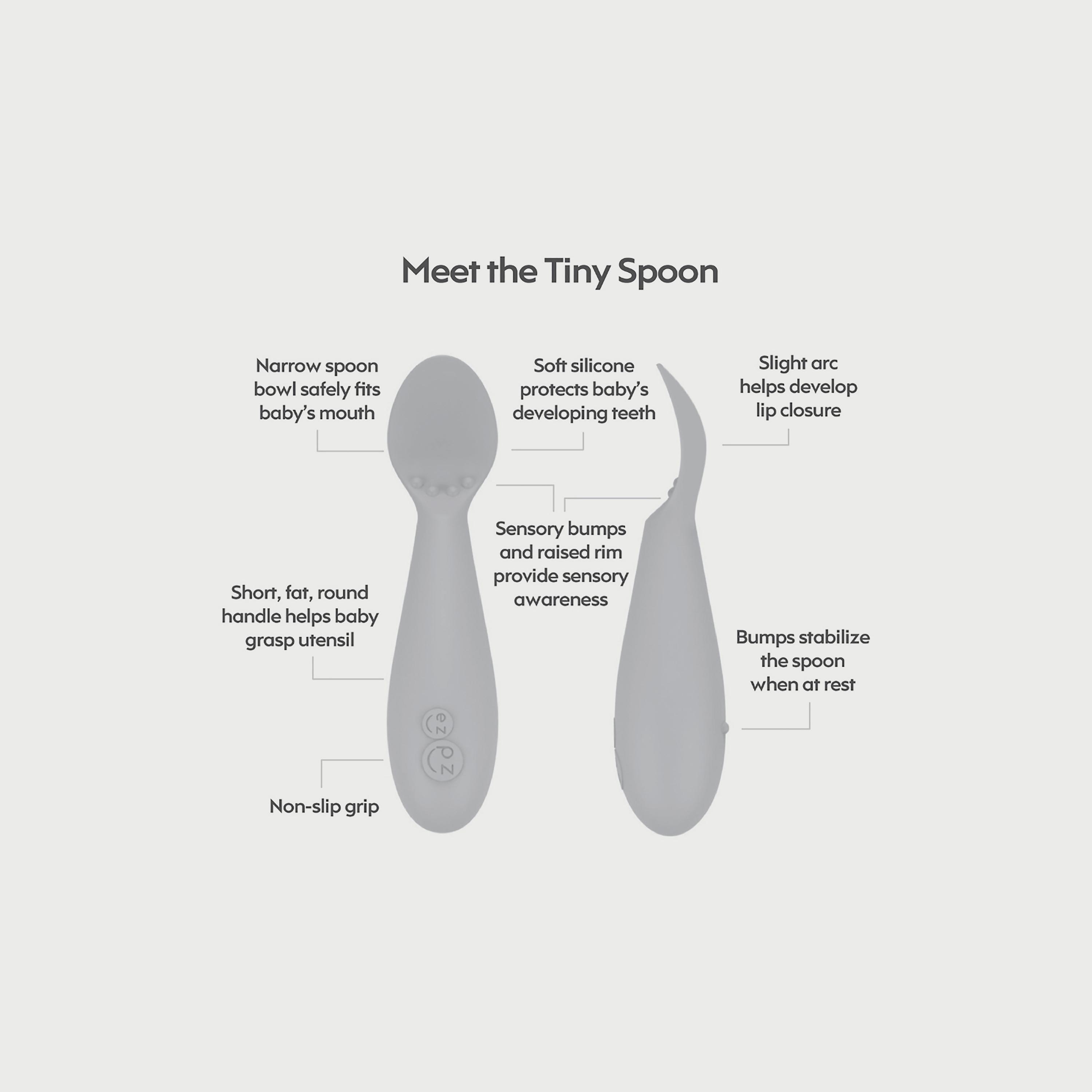مجموعة الطعام الاولي من إيزي بيزي، رمادي-baby-feeding-mealtimeessentials-image-2