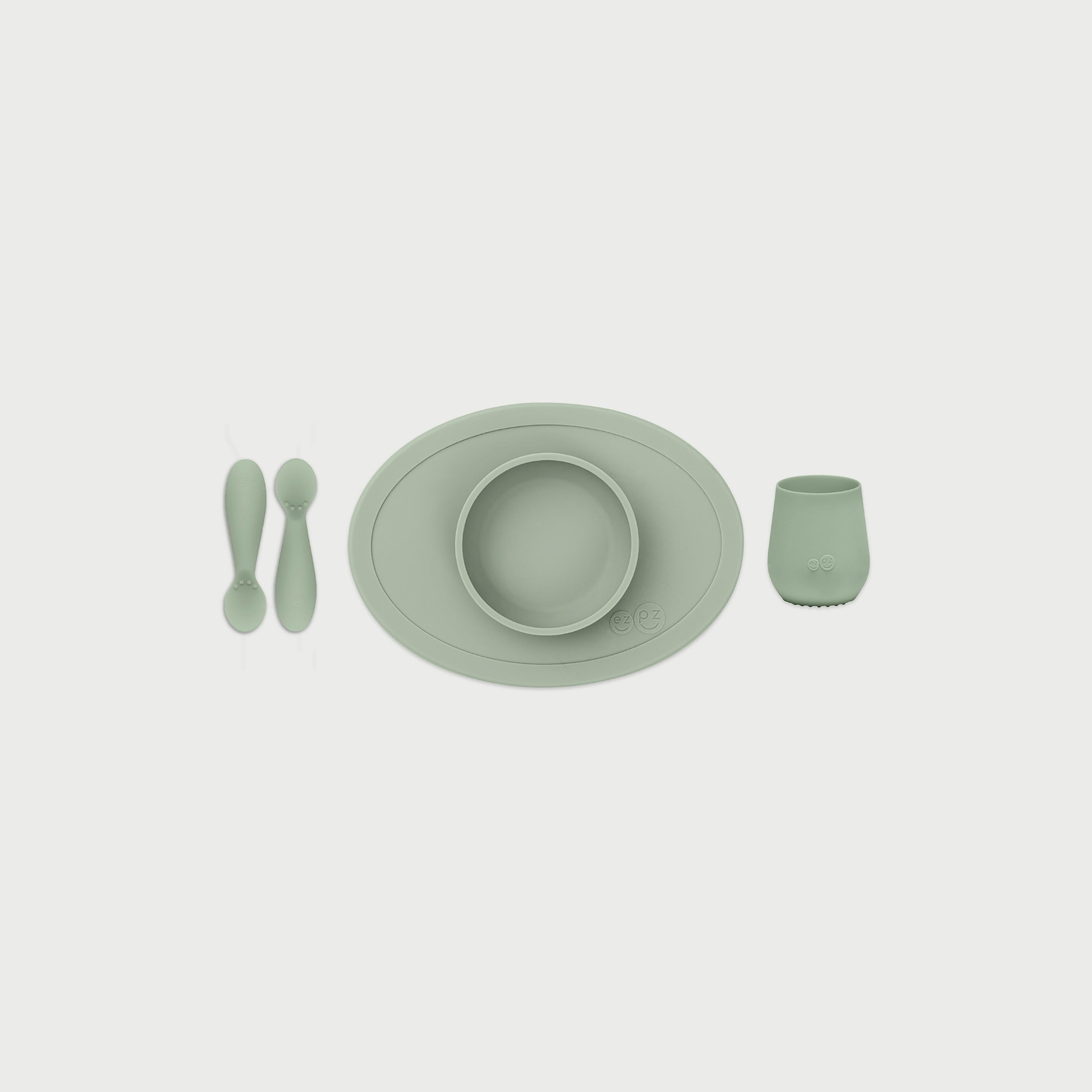 ezpz First Food Set, Sage-baby-feeding-mealtimeessentials-image-1