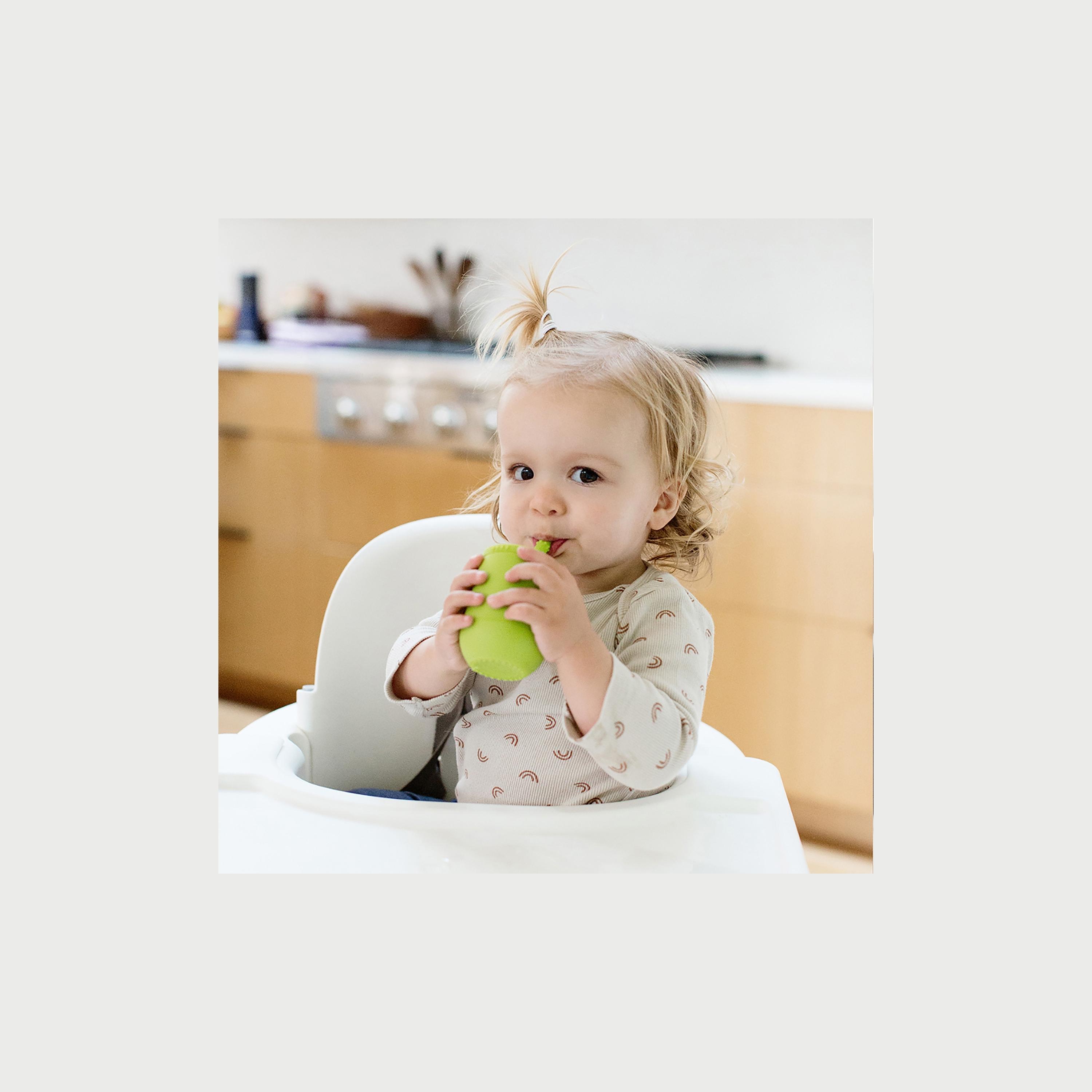 ezpz Mini Cup & Straw Training System, Pewter-baby-feeding-mealtimeessentials-image-5
