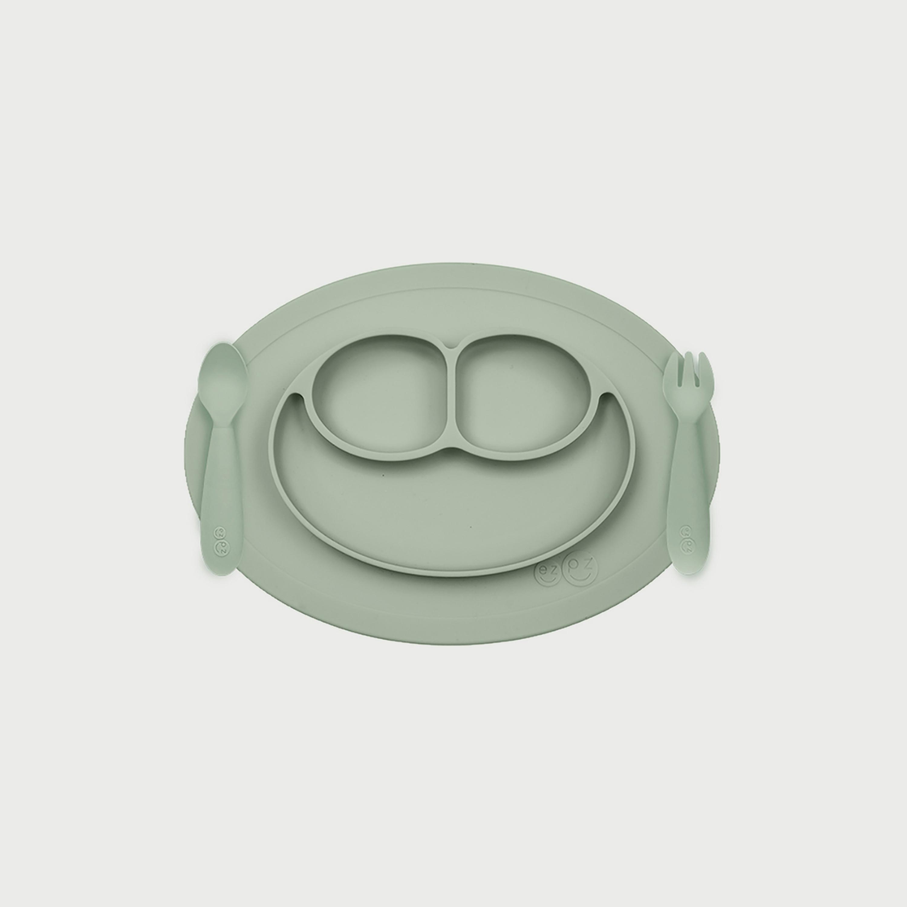ezpz Mini Feeding Set, Sage-baby-feeding-mealtimeessentials-image-1