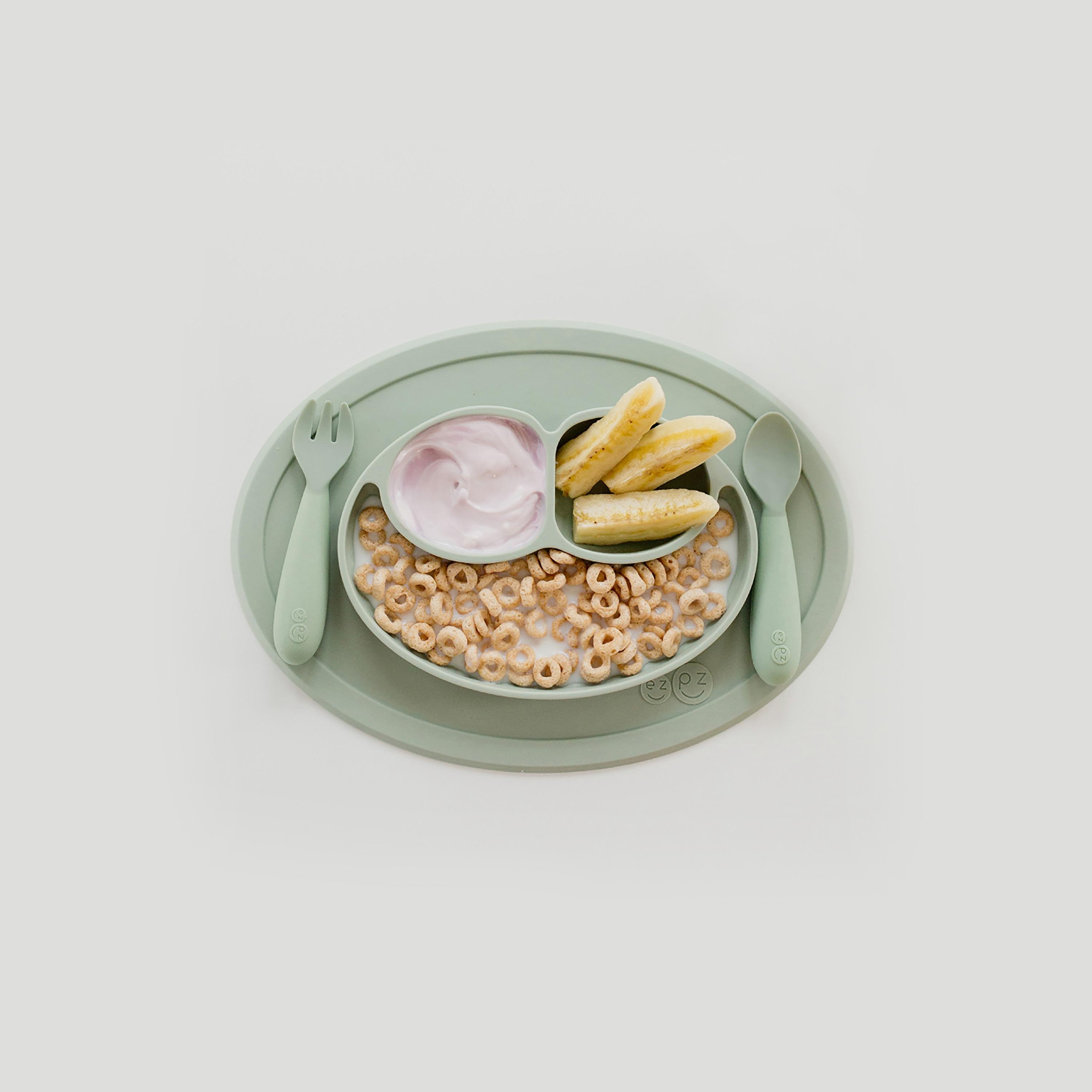 ezpz Mini Feeding Set, Sage-baby-feeding-mealtimeessentials-image-2