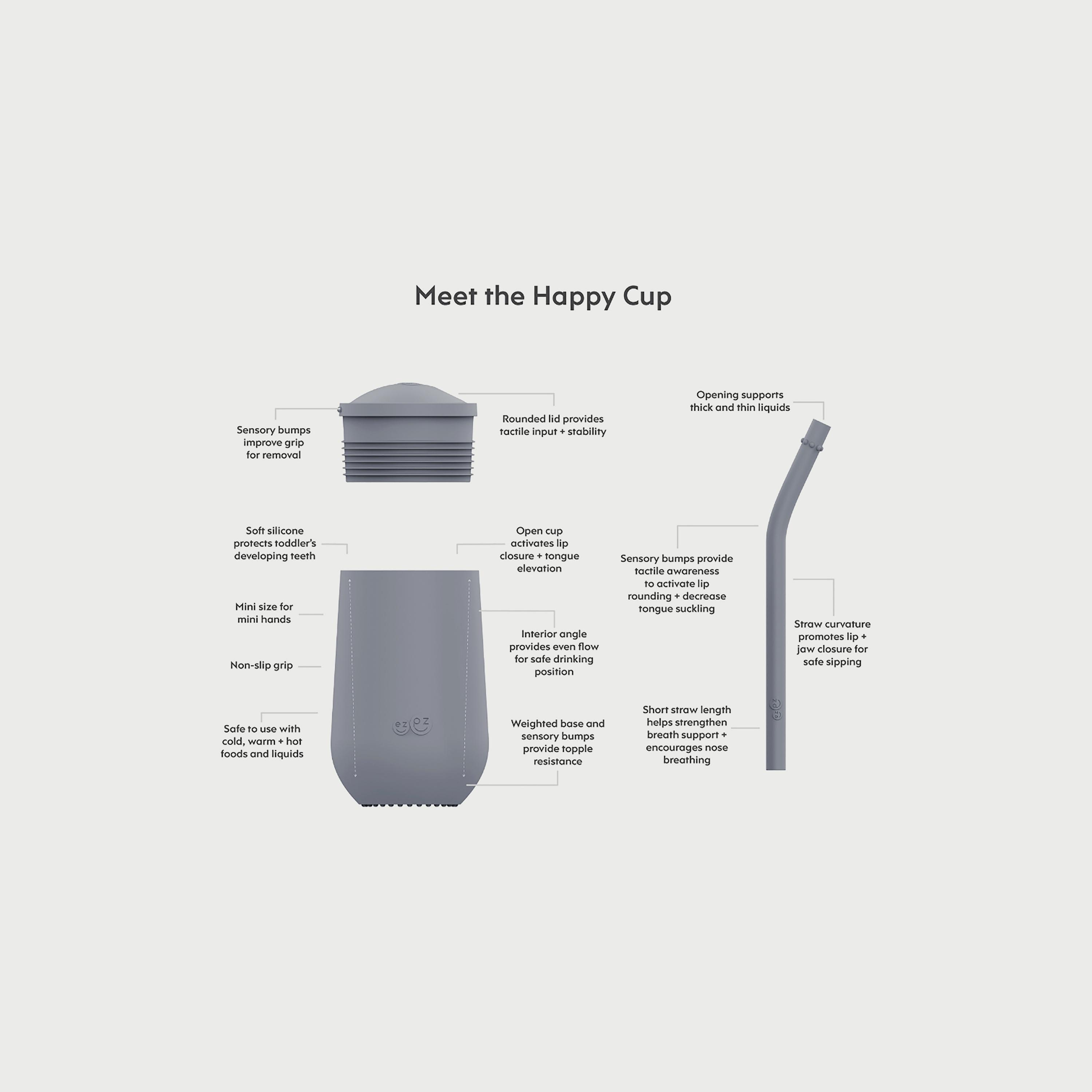ezpz Happy Cup & Straw System, Pewter-baby-feeding-mealtimeessentials-image-3