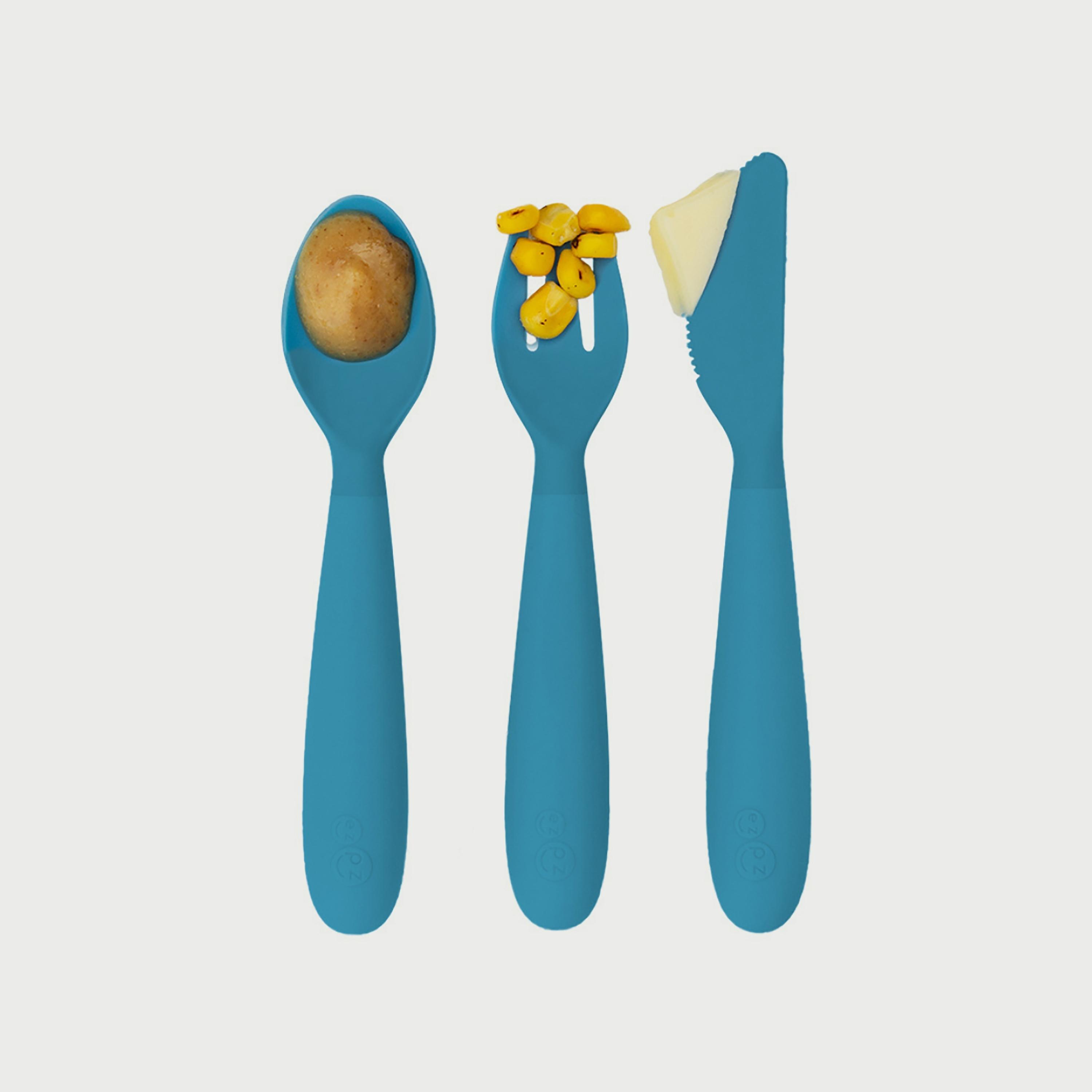 ezpz Happy Utensils, Blue-baby-feeding-mealtimeessentials-image-3