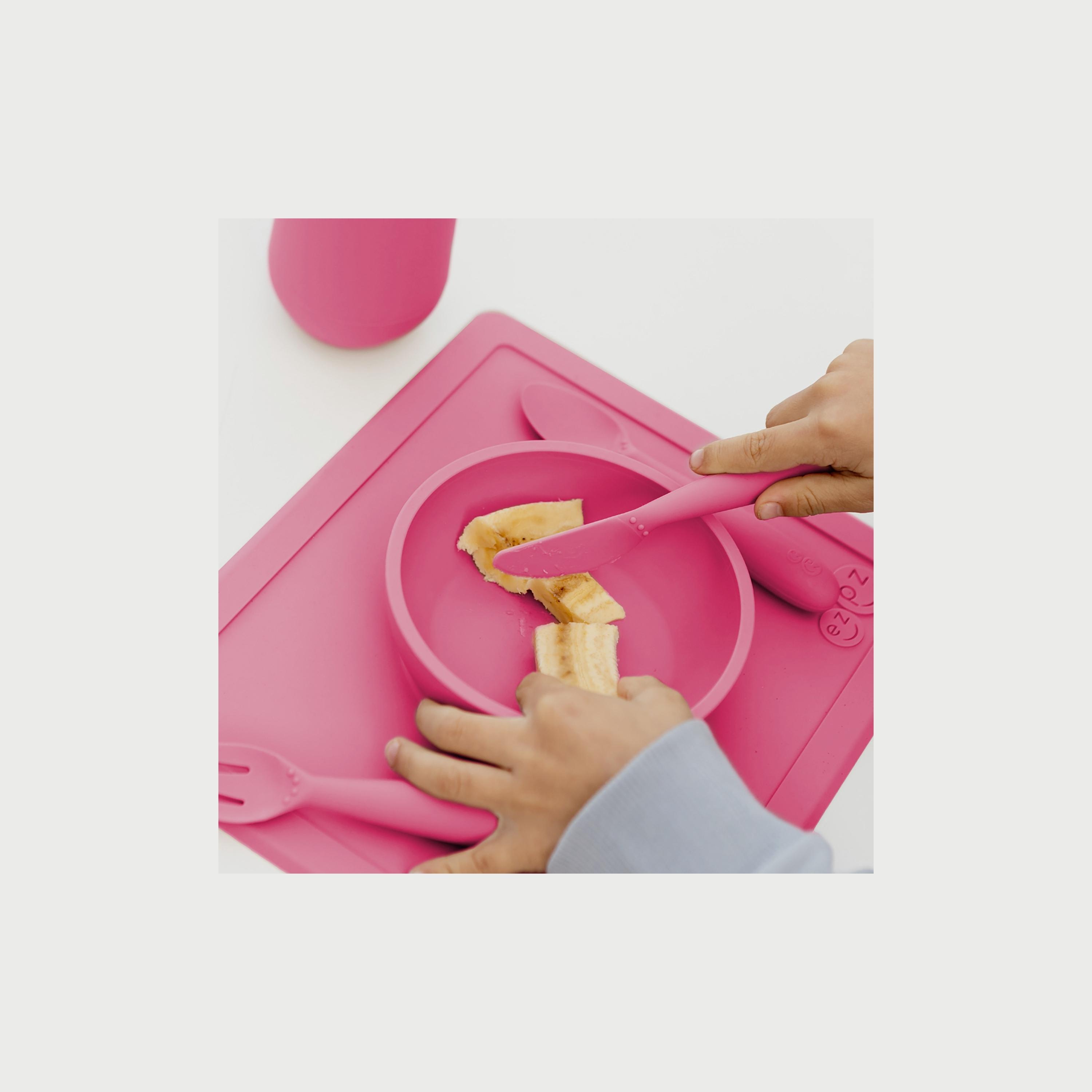 أدوات طعام هابي من إيزي بيزي، وردي-baby-feeding-mealtimeessentials-image-5
