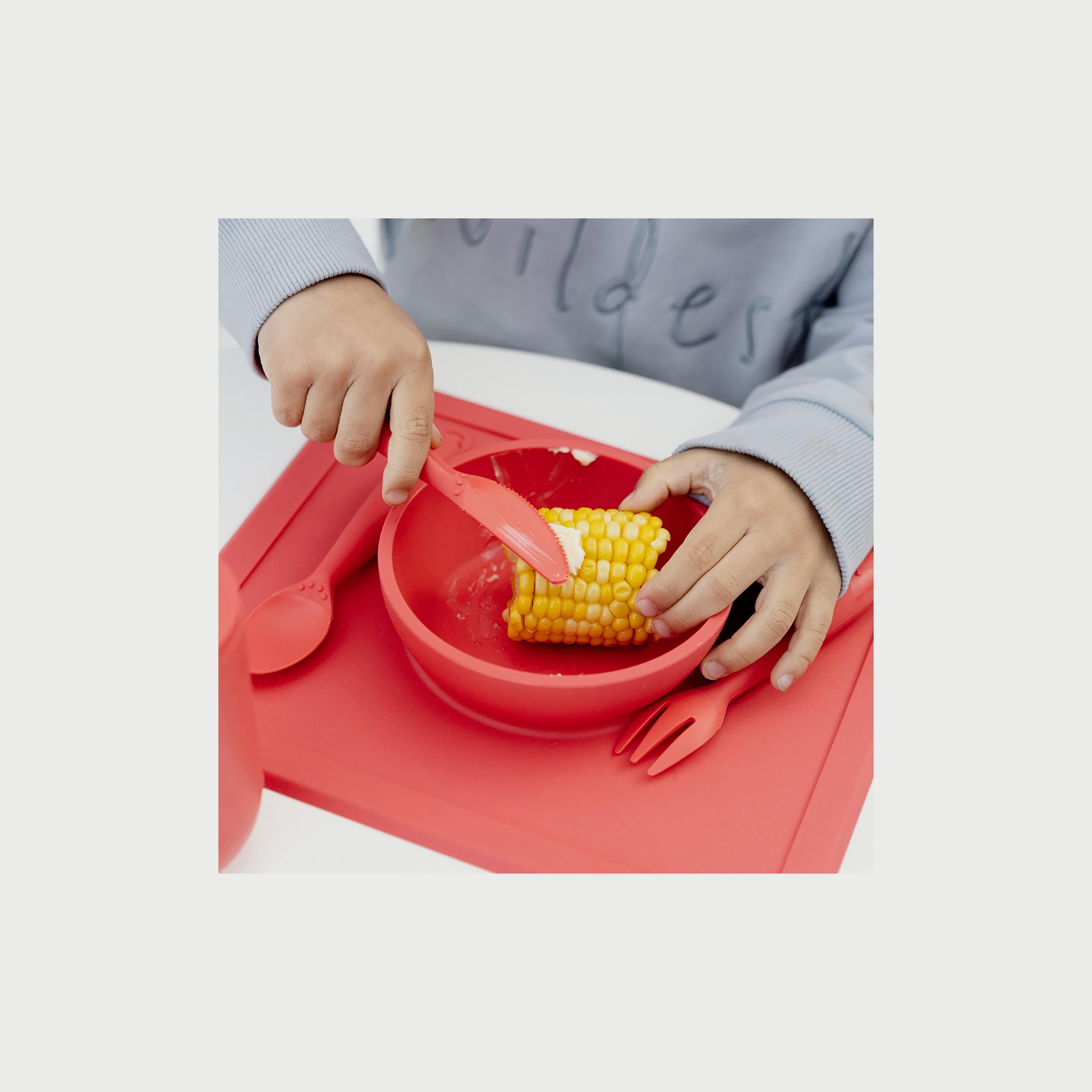 ezpz Happy Utensils, Coral-baby-feeding-mealtimeessentials-image-5