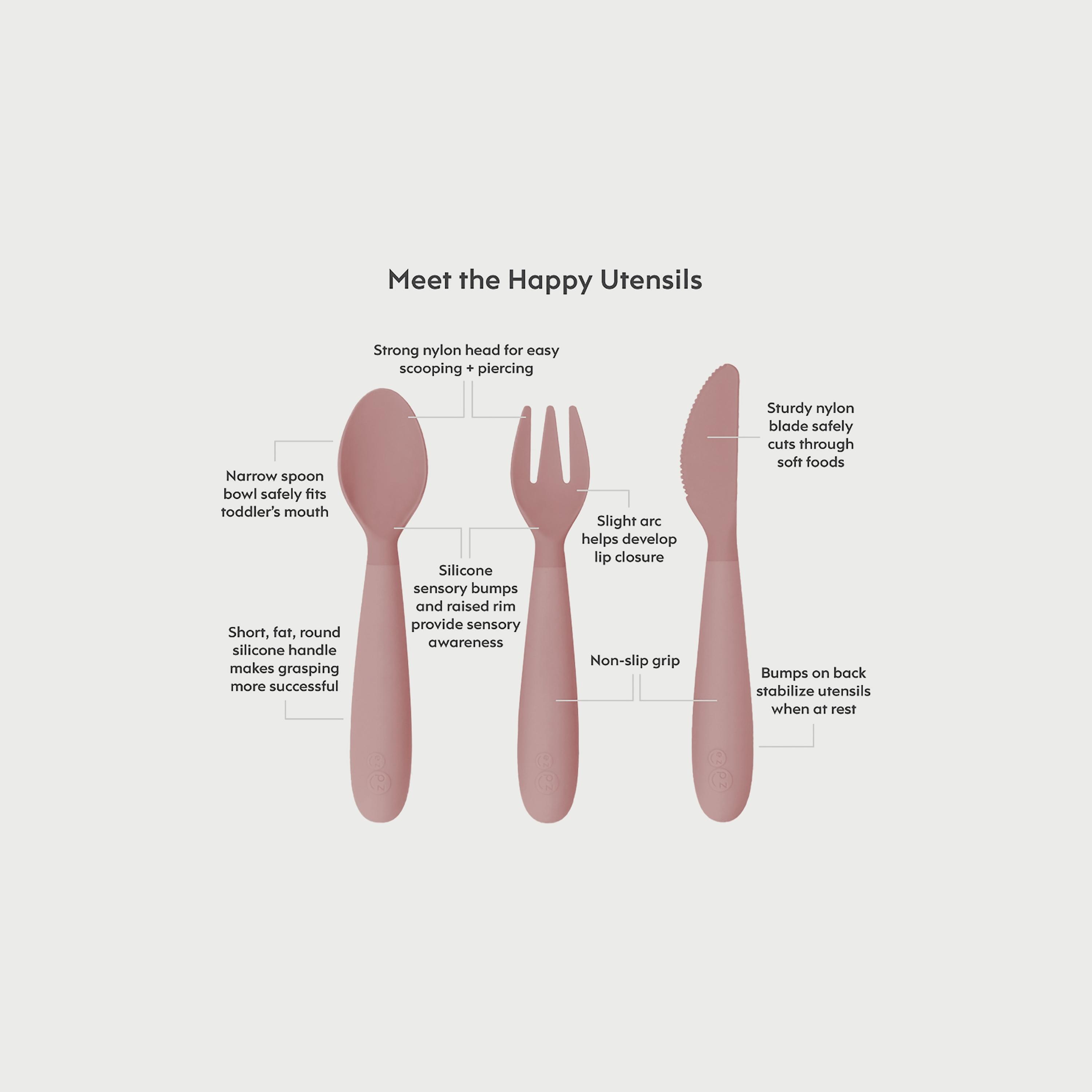 ezpz Happy Utensils, Blush-baby-feeding-mealtimeessentials-image-4