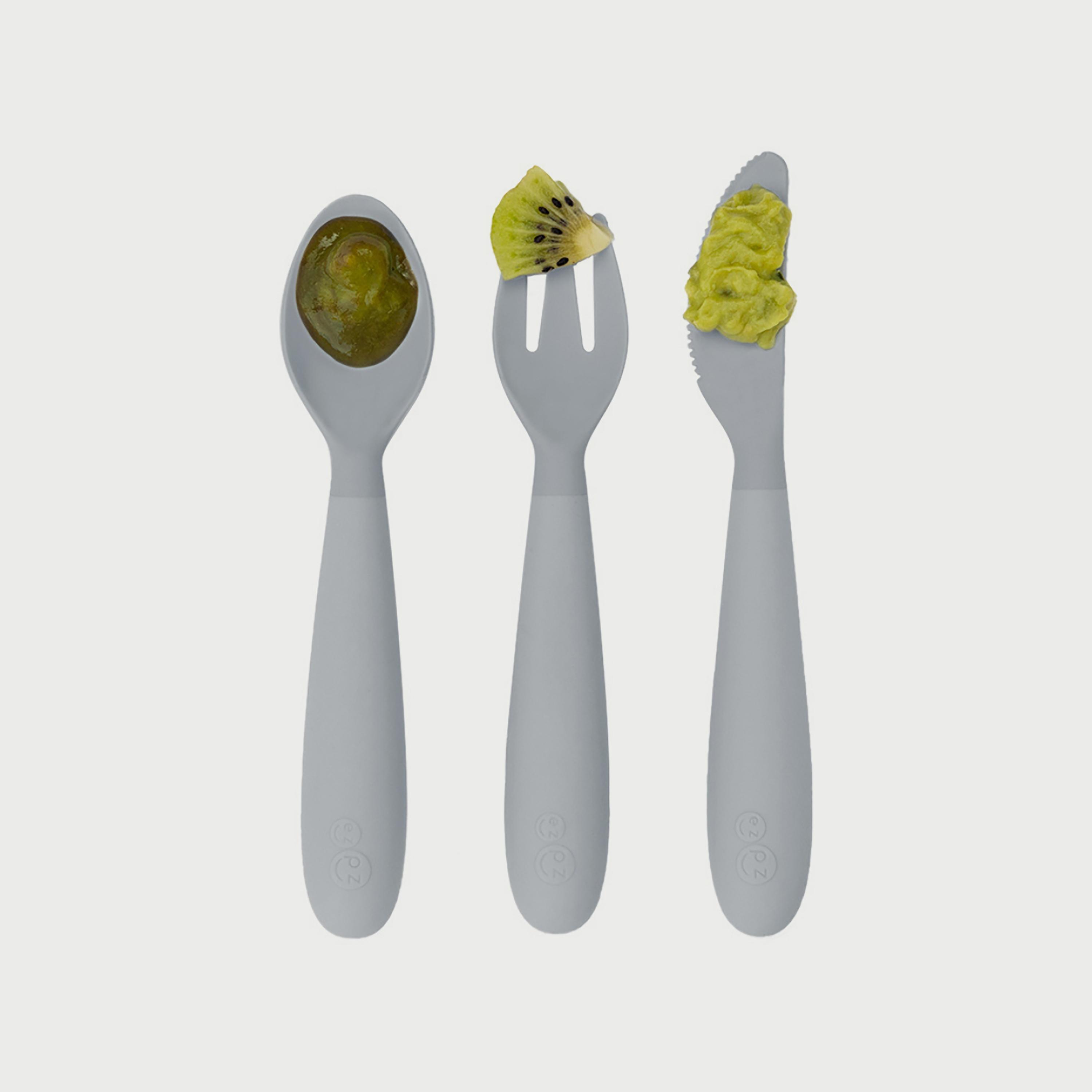 ezpz Happy Utensils, Pewter-baby-feeding-mealtimeessentials-image-3