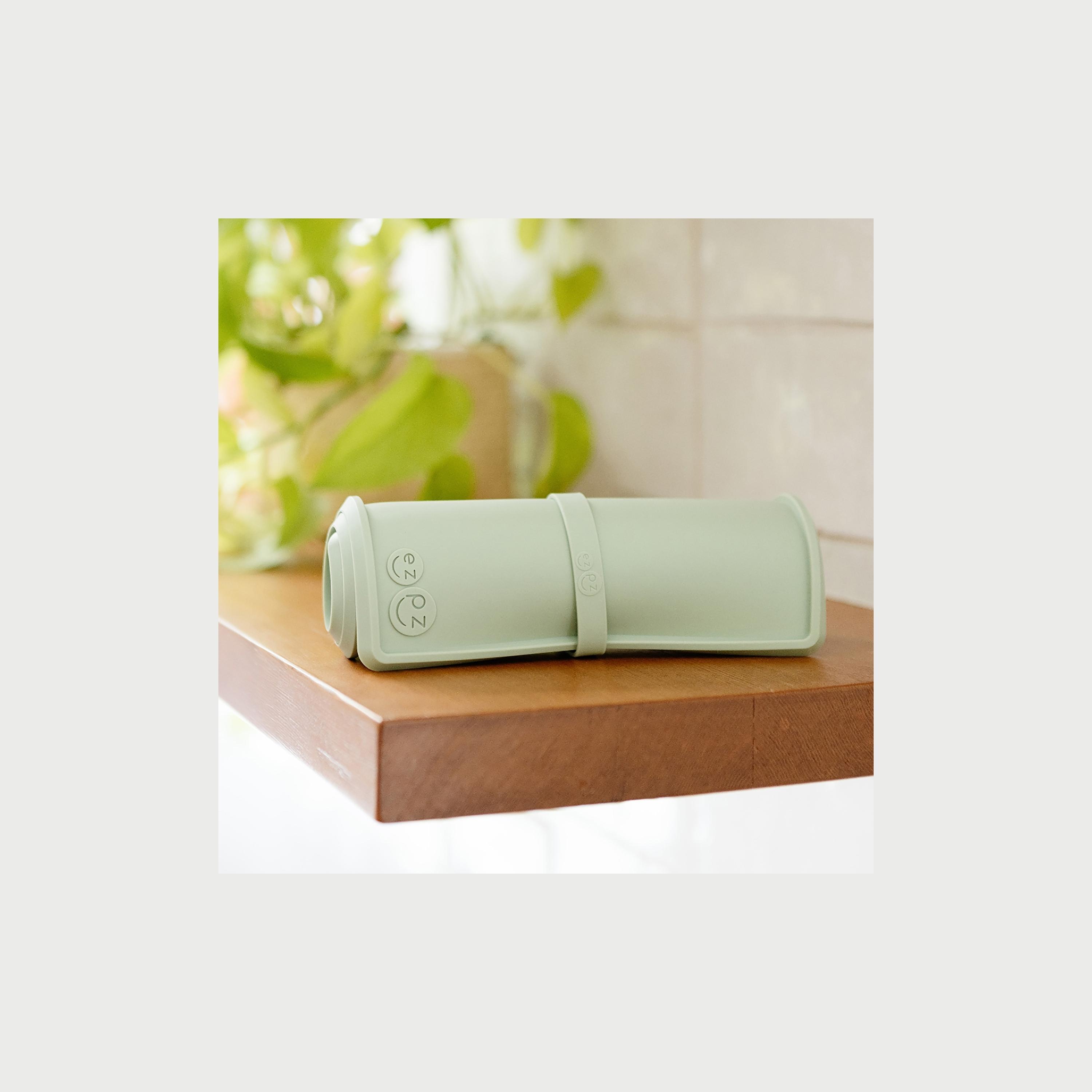 ezpz Tiny Placemat, Sage-baby-feeding-mealtimeessentials-image-3