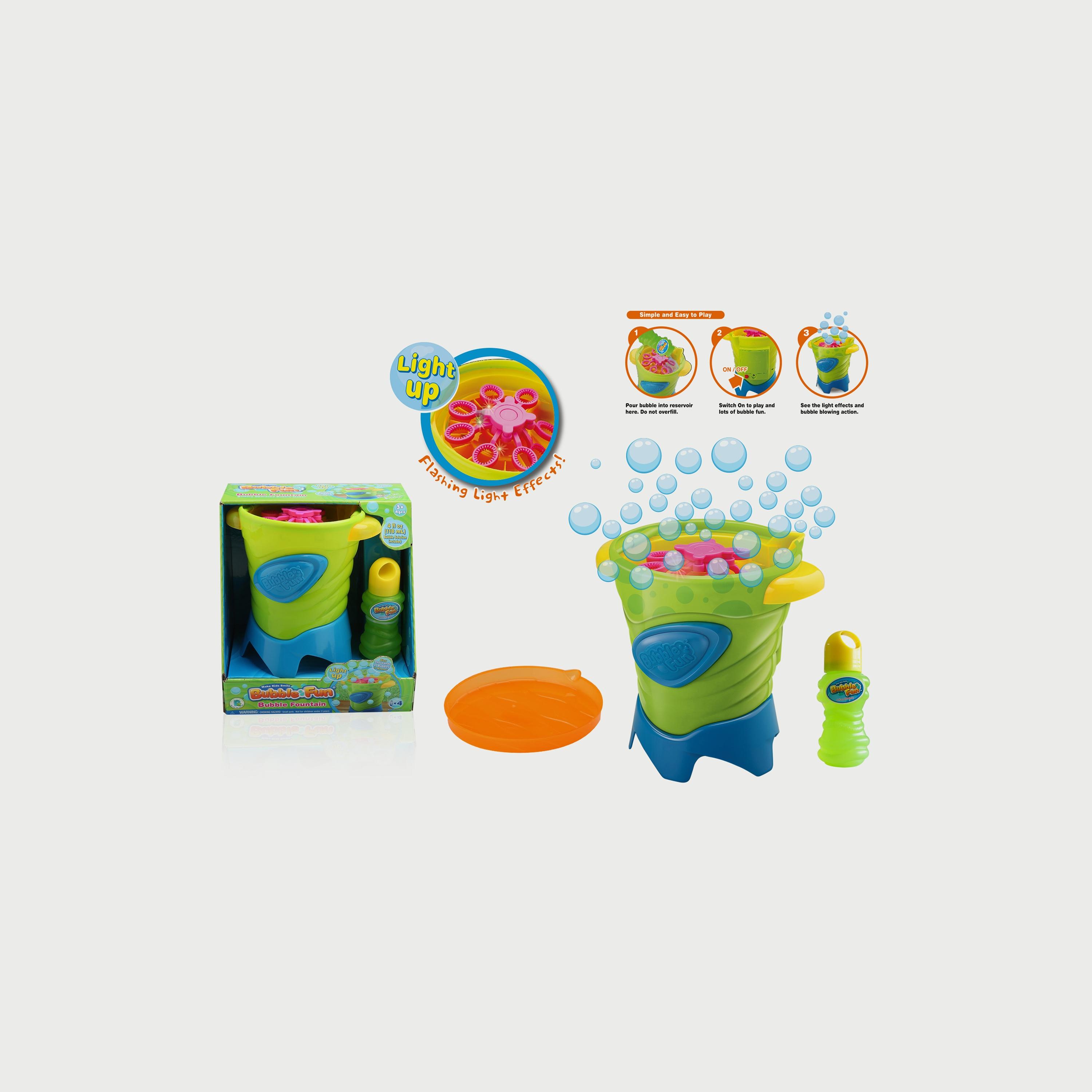Power Joy Bubble Fun Bubble Fountain Lights Up With 4oz Bubble Solution, Battery Operated-toys-outdoor-poolandbeach-waterandbubbleguns-image-1