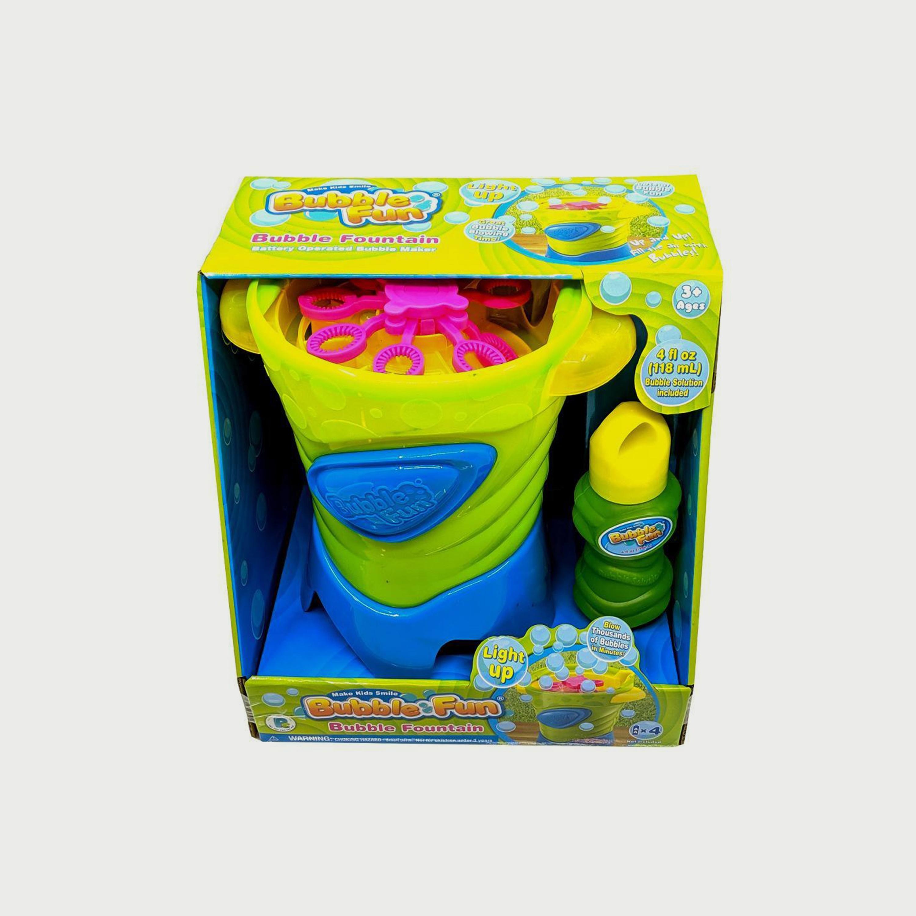 Power Joy Bubble Fun Bubble Fountain Lights Up With 4oz Bubble Solution, Battery Operated-toys-outdoor-poolandbeach-waterandbubbleguns-image-3