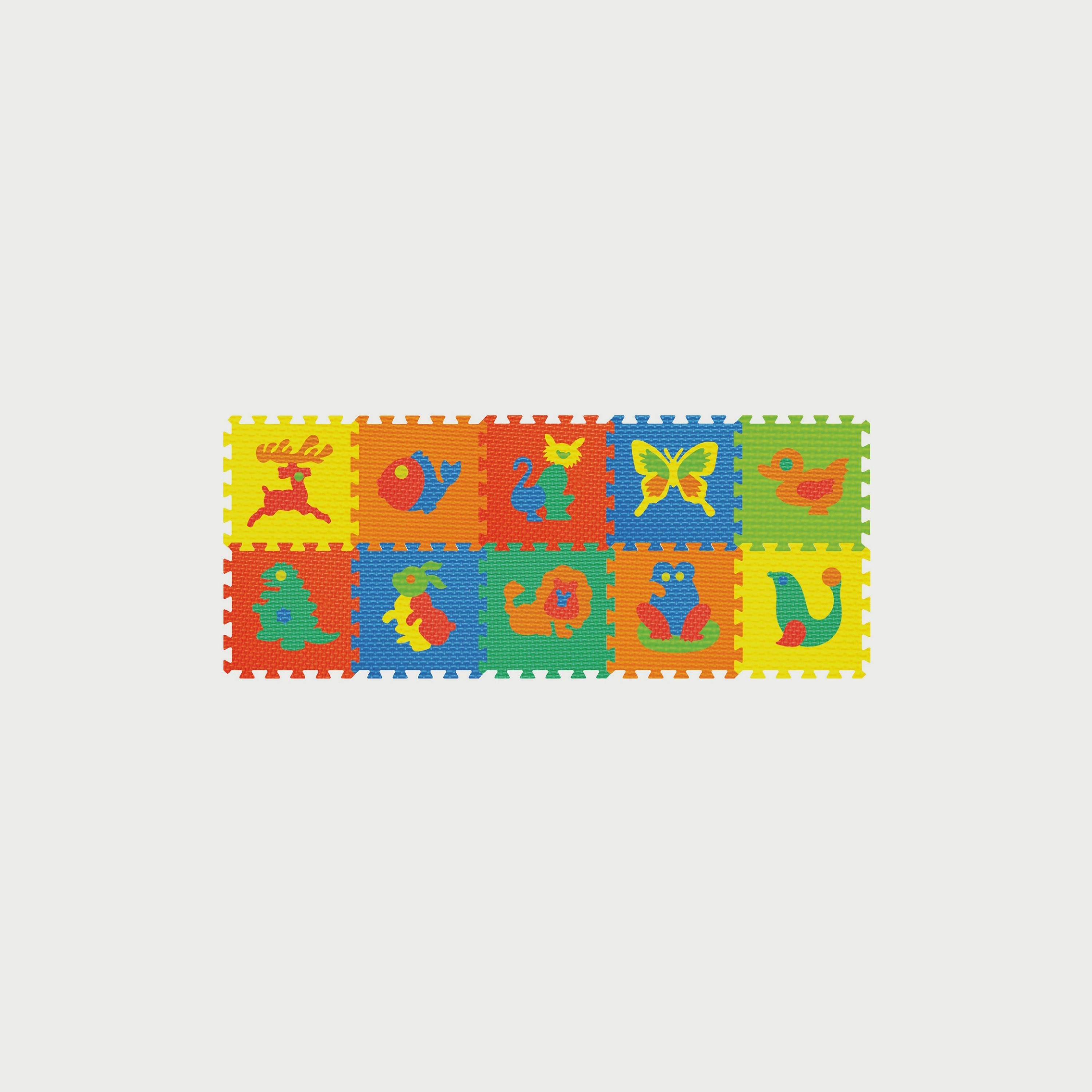 لعبة سجادة بازل الحيوانات 10 قطع من بي جوي-toys-indoortoys-puzzles-image-1