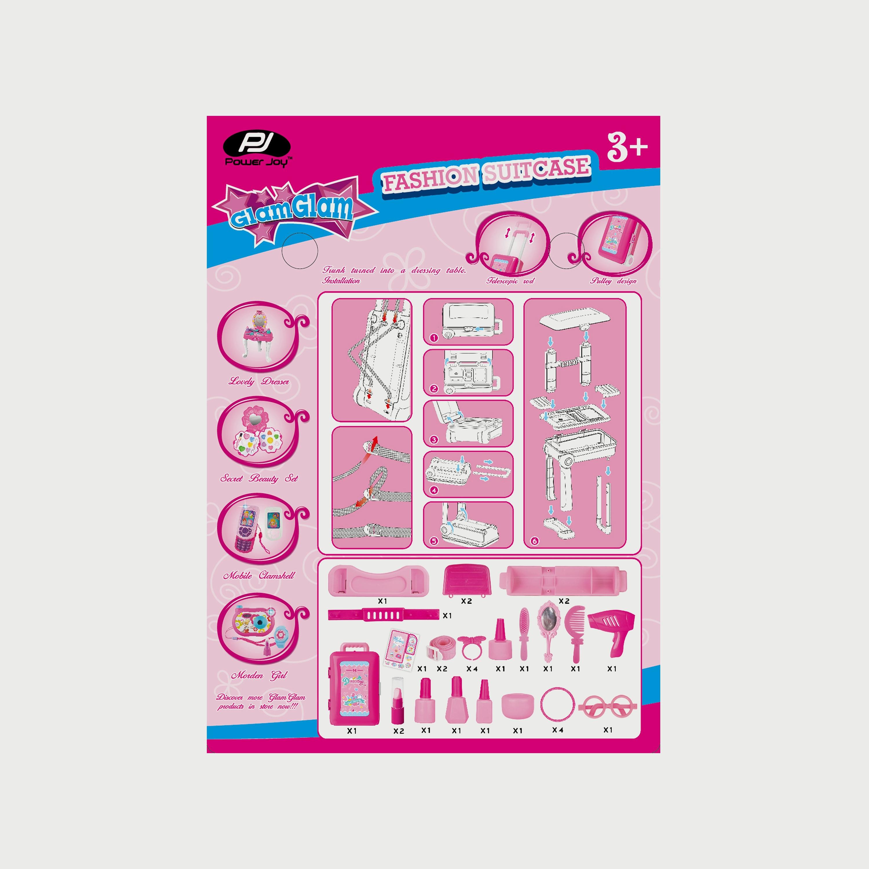 Power Joy Glam Glam Fashion Accessories Suitcase-school-artsandcrafts-image-2