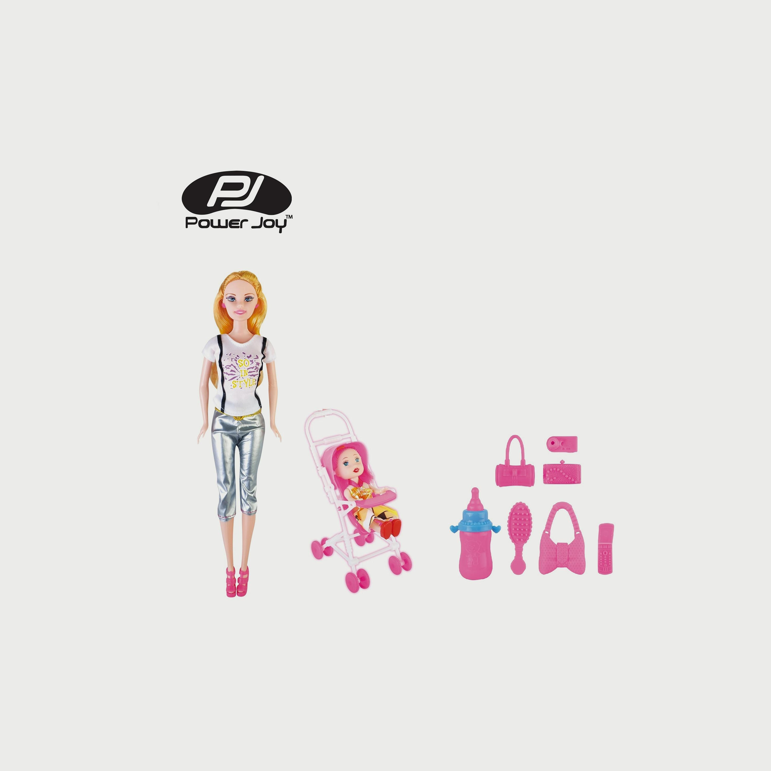 لعبة مجموعة عربة ليلى 3 في 1 من بي جوي-toys-dollsandplaysets-dolls-image-9