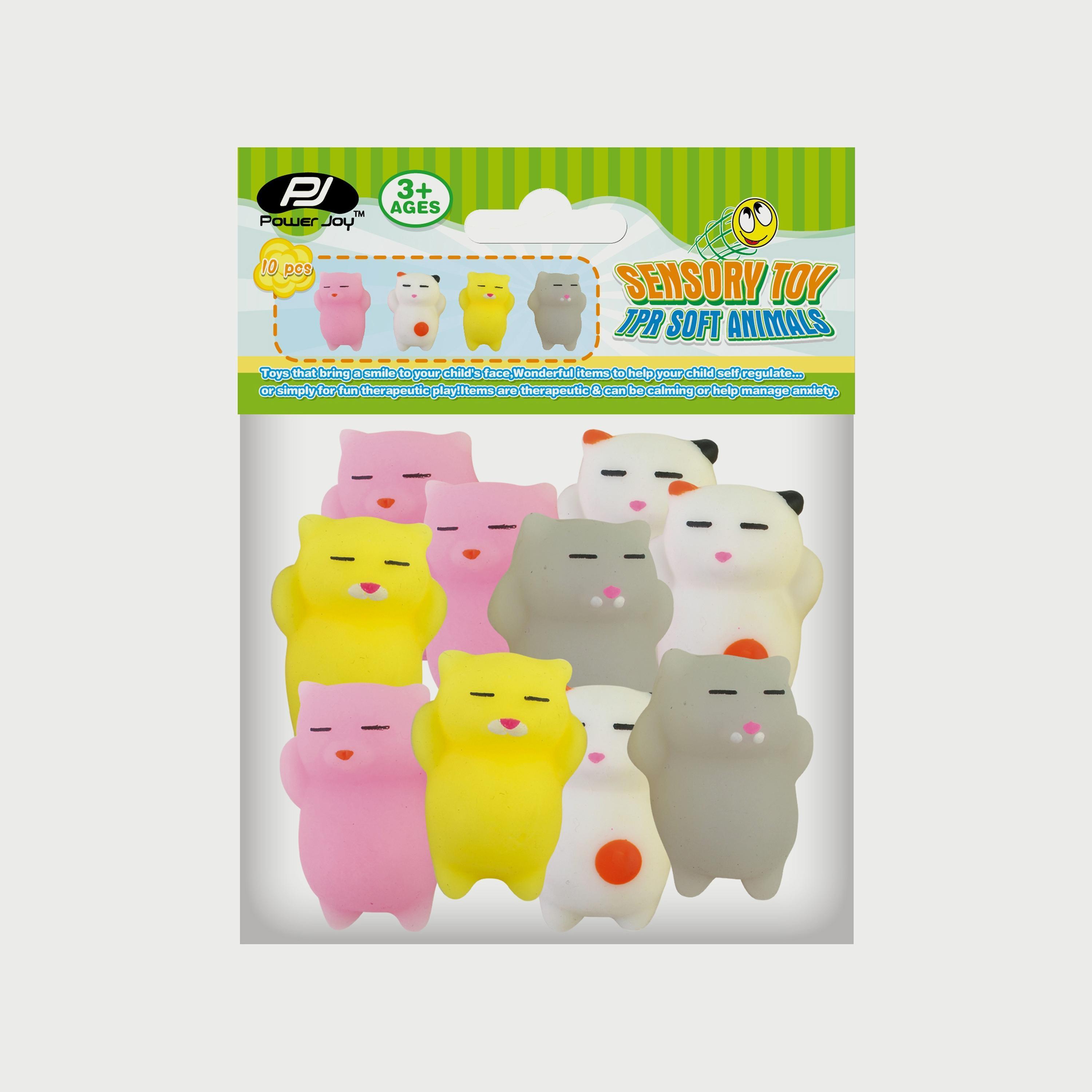 Power Joy 10-Piece Fidget Toy Soft Animals-toys-babyandtoddlertoys-learningtoys-image-2