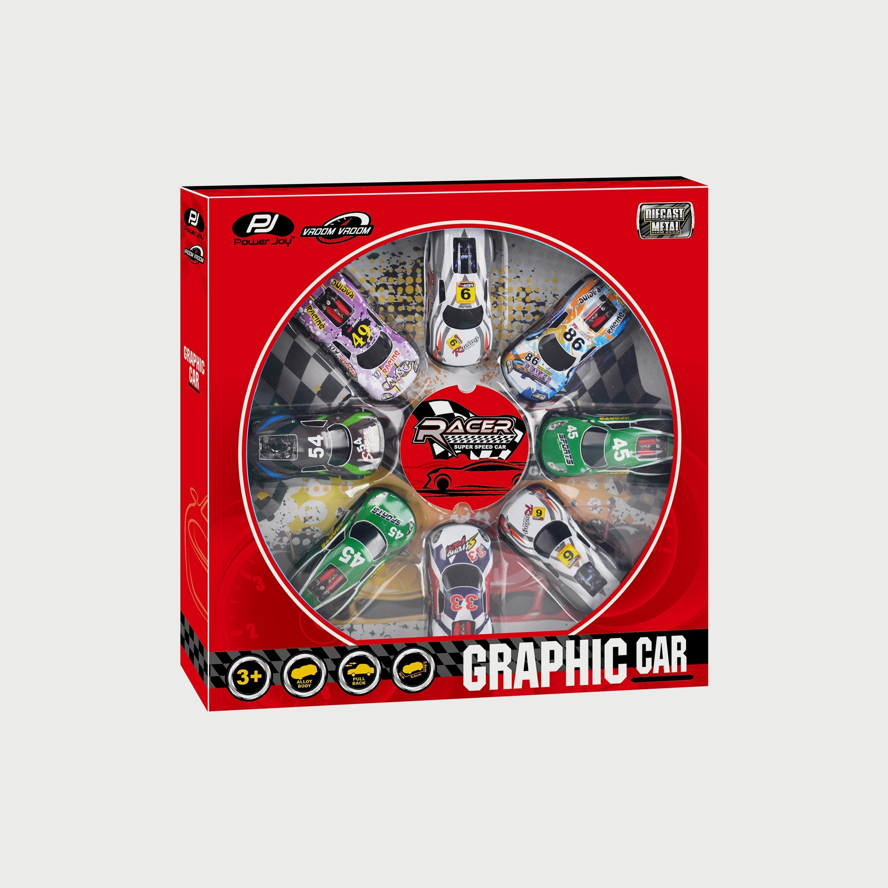 Power Joy 8-Piece V. Vroom Pullback Graphic Car-toys-playvehicles-cars-image-2