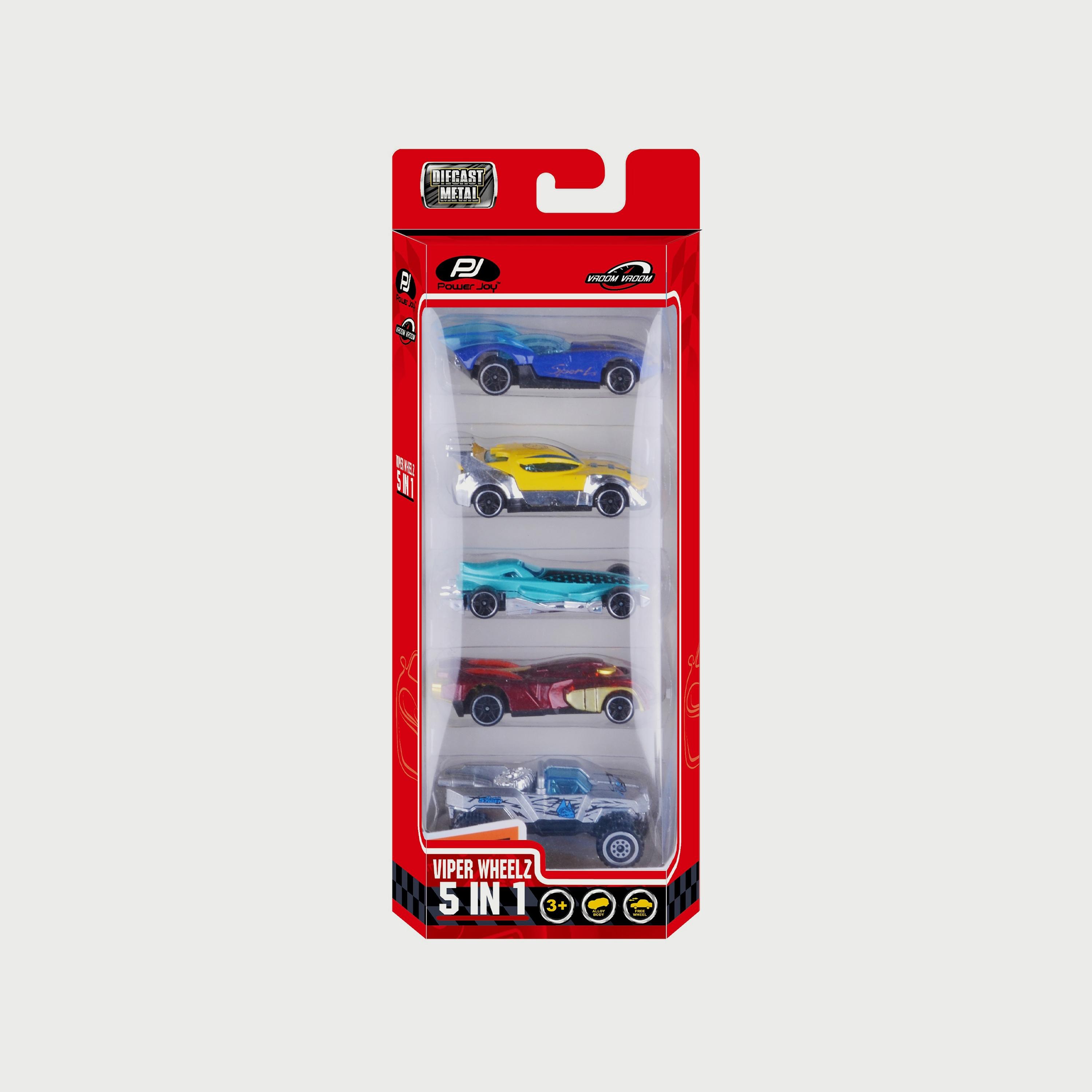 مجموعة سيارات داي كاست فروم فروم فايبر ويلز 5 في1 1/64 من بي جوي-toys-playvehicles-diecastcars-image-1