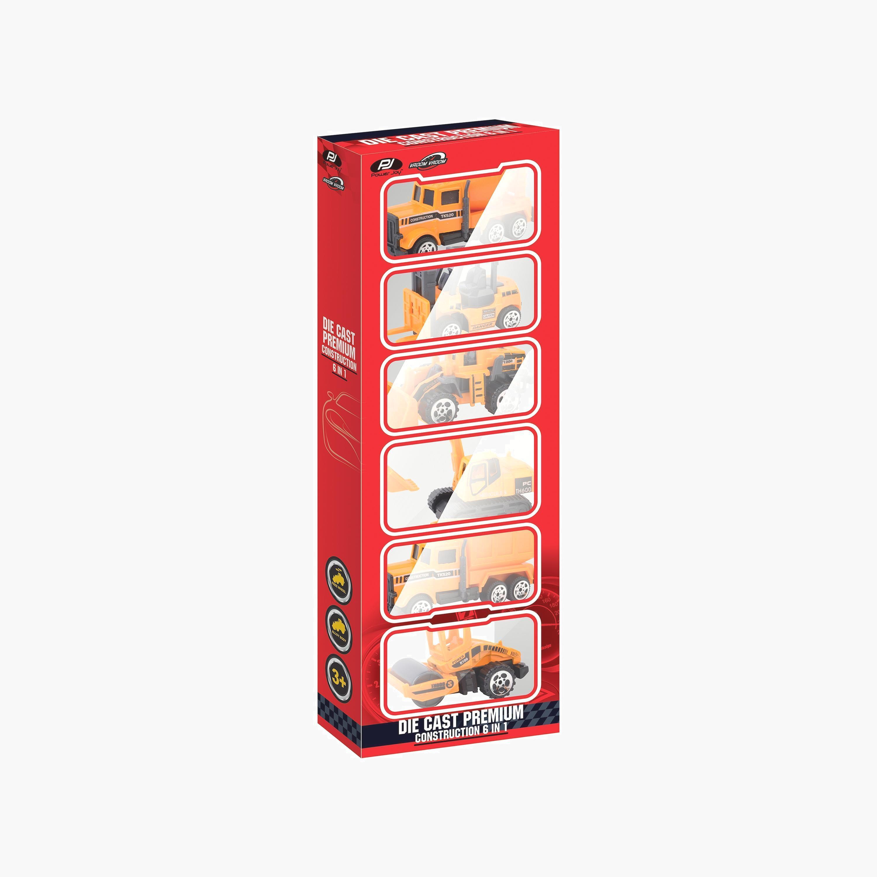 Power Joy 6-Piece V.Vroom Diecast Premium Construction-toys-playvehicles-diecastcars-image-2