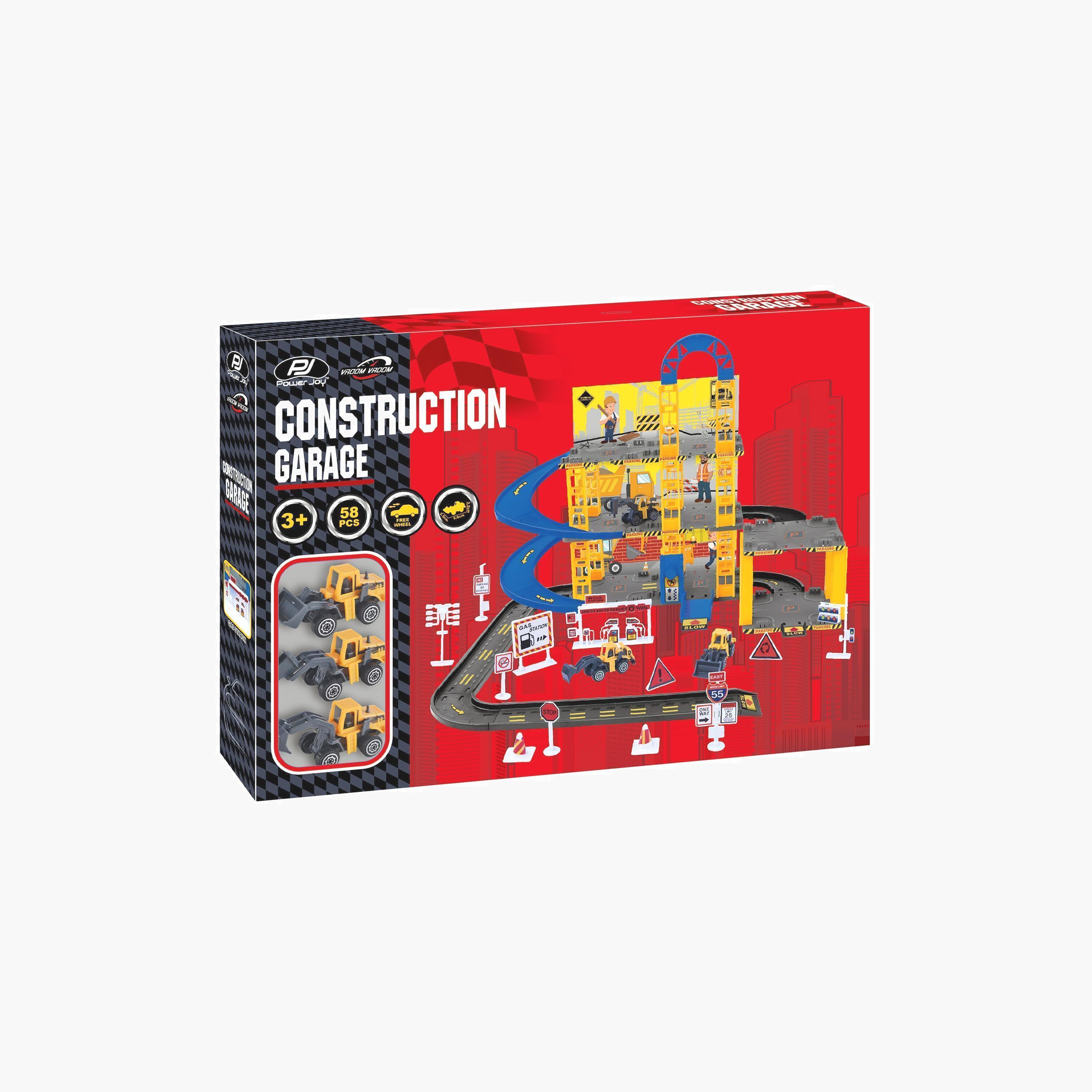 Power Joy V.Vroom Construction Garage with 3 cars-toys-buildingblocks-constructionsets-image-2