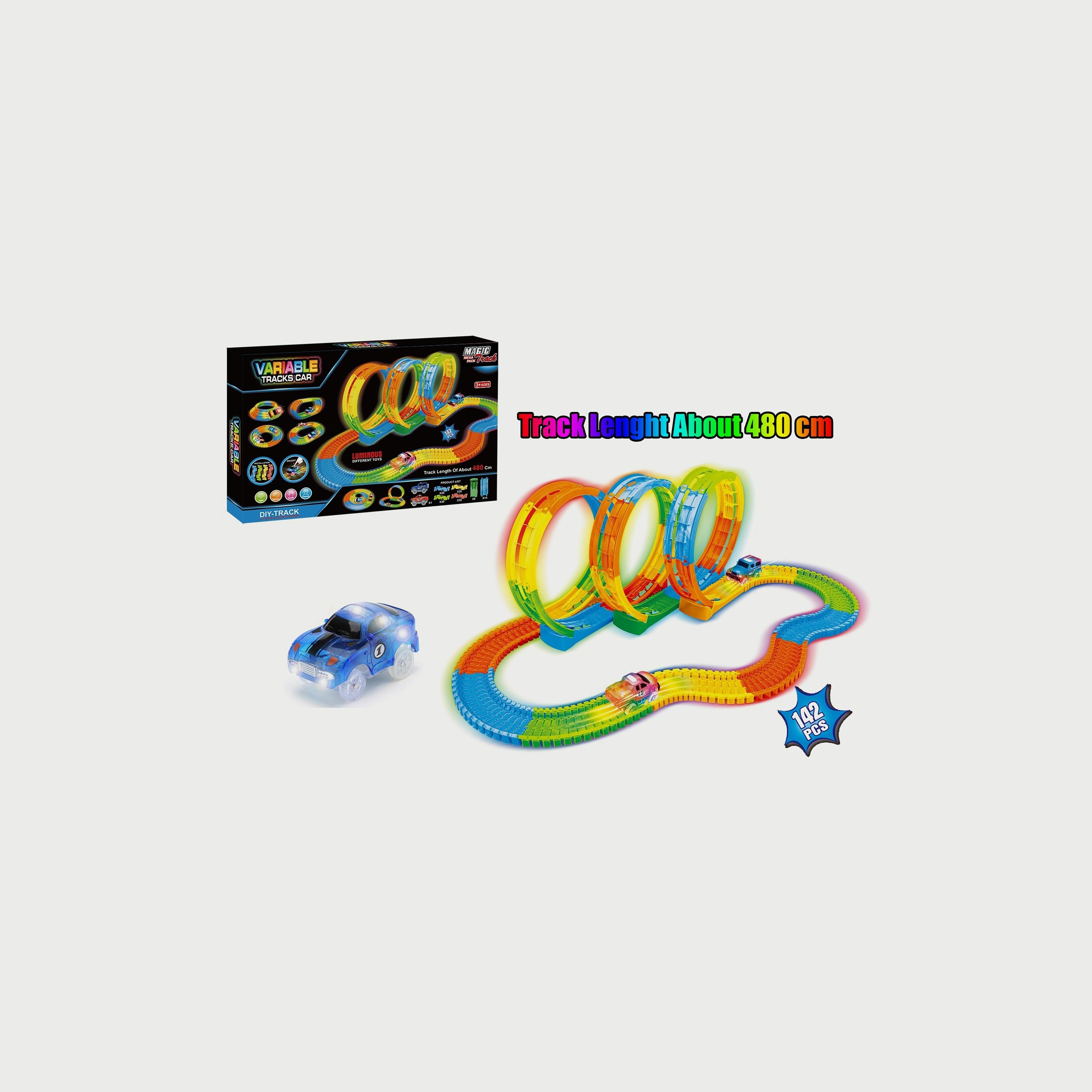 Power Joy 142-Piece Magic Track Megapack 16Feet-toys-playvehicles-vehicleplaysets-image-1