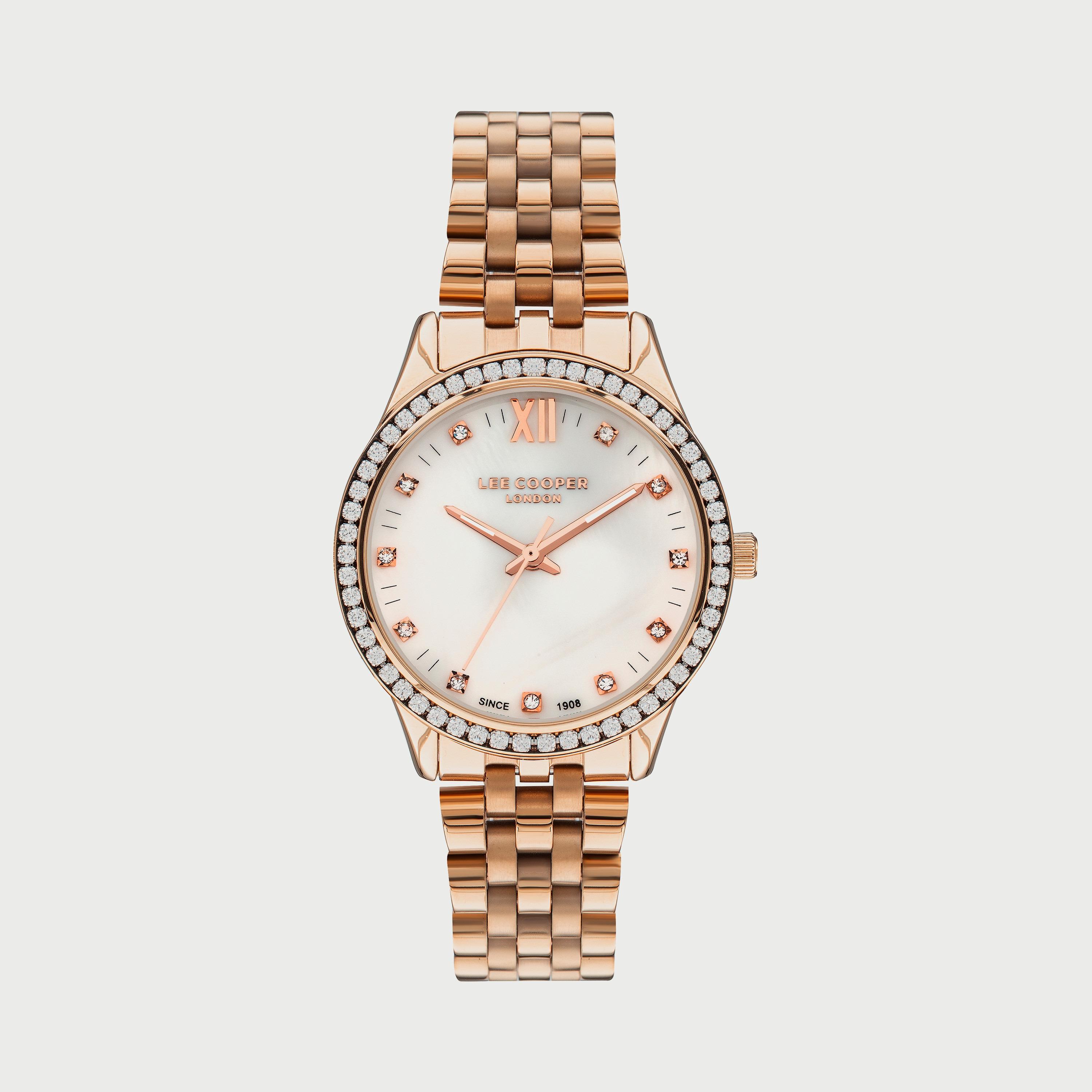 ساعة أنالوج للنساء بسوار الستانلس ستيل من لي كوبر LC07483.420-women-watchesandjewellery-watches-image-1