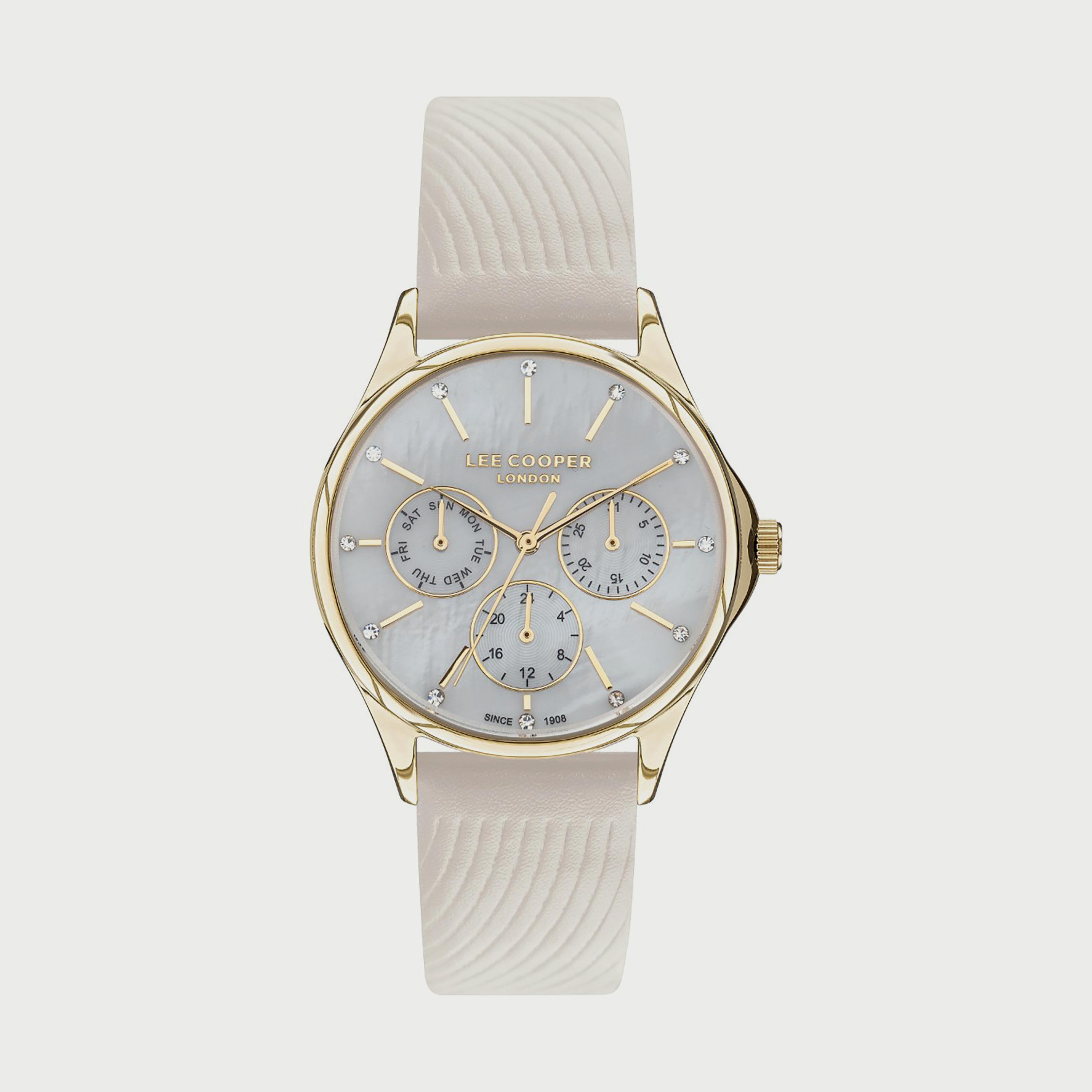 ساعة لي كوبر للنساء متعددة الوظائف بسوار جلدي - LC07451.122-women-watchesandjewellery-watches-image-1