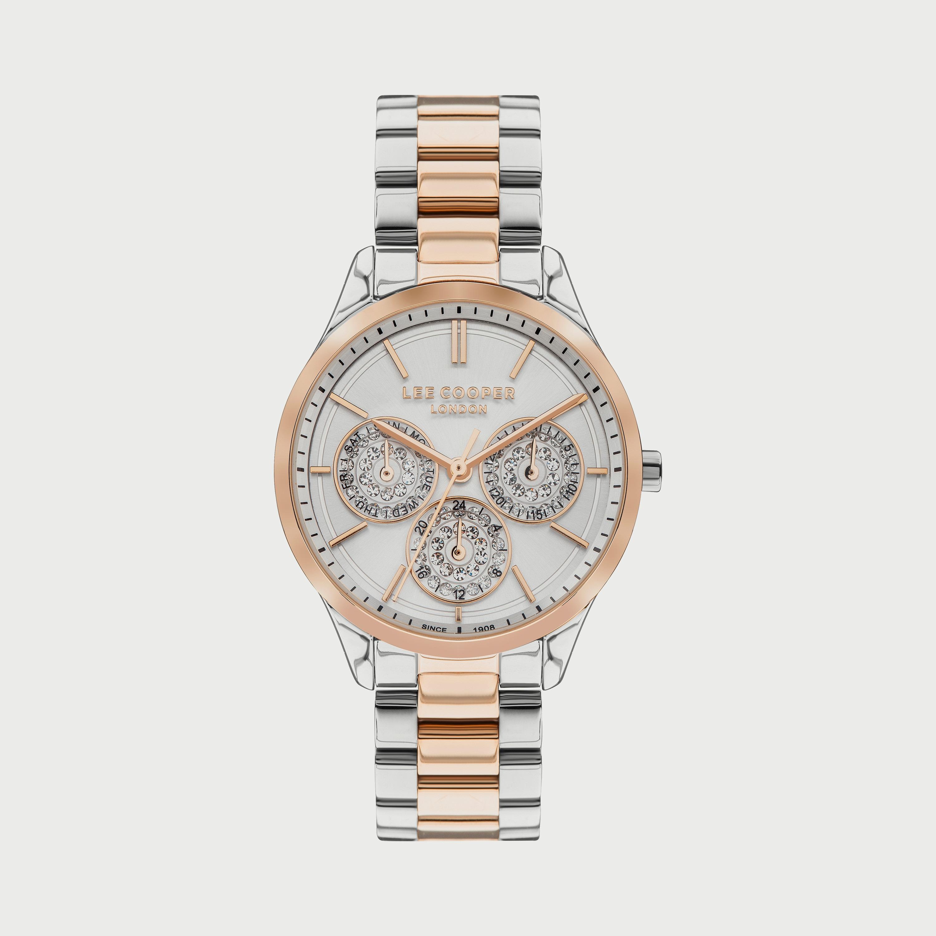 ساعة لي كوبر للنساء متعددة الوظائف بسوار ستانلس ستيل - LC07471.530-women-watchesandjewellery-watches-image-1
