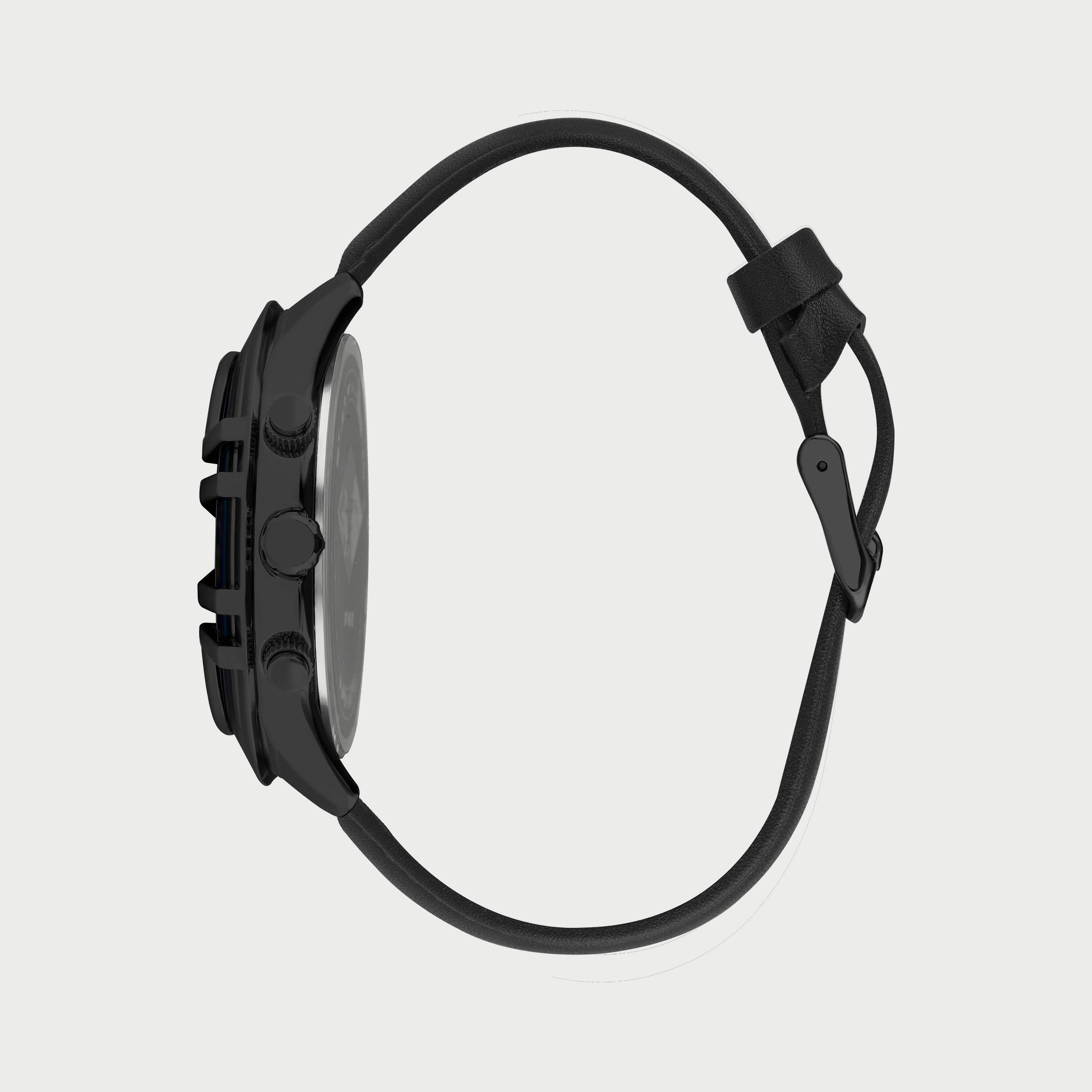 ساعة كرونوغراف للرجال بسوار جلدي من لي كوبر LC07468.651-men-watchesandjewellery-watches-image-2