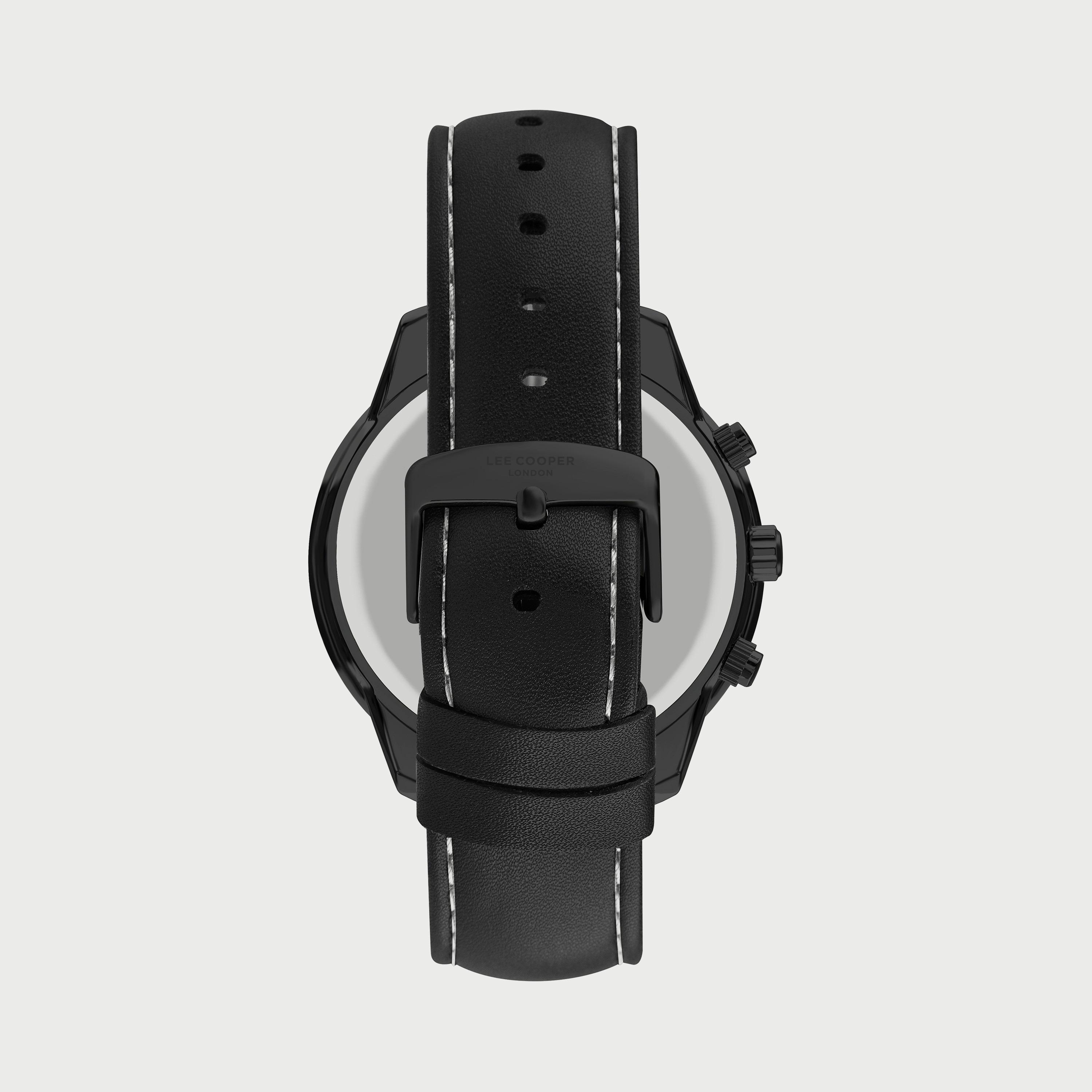 ساعة كرونوغراف للرجال بسوار جلدي من لي كوبر LC07468.651-men-watchesandjewellery-watches-image-3