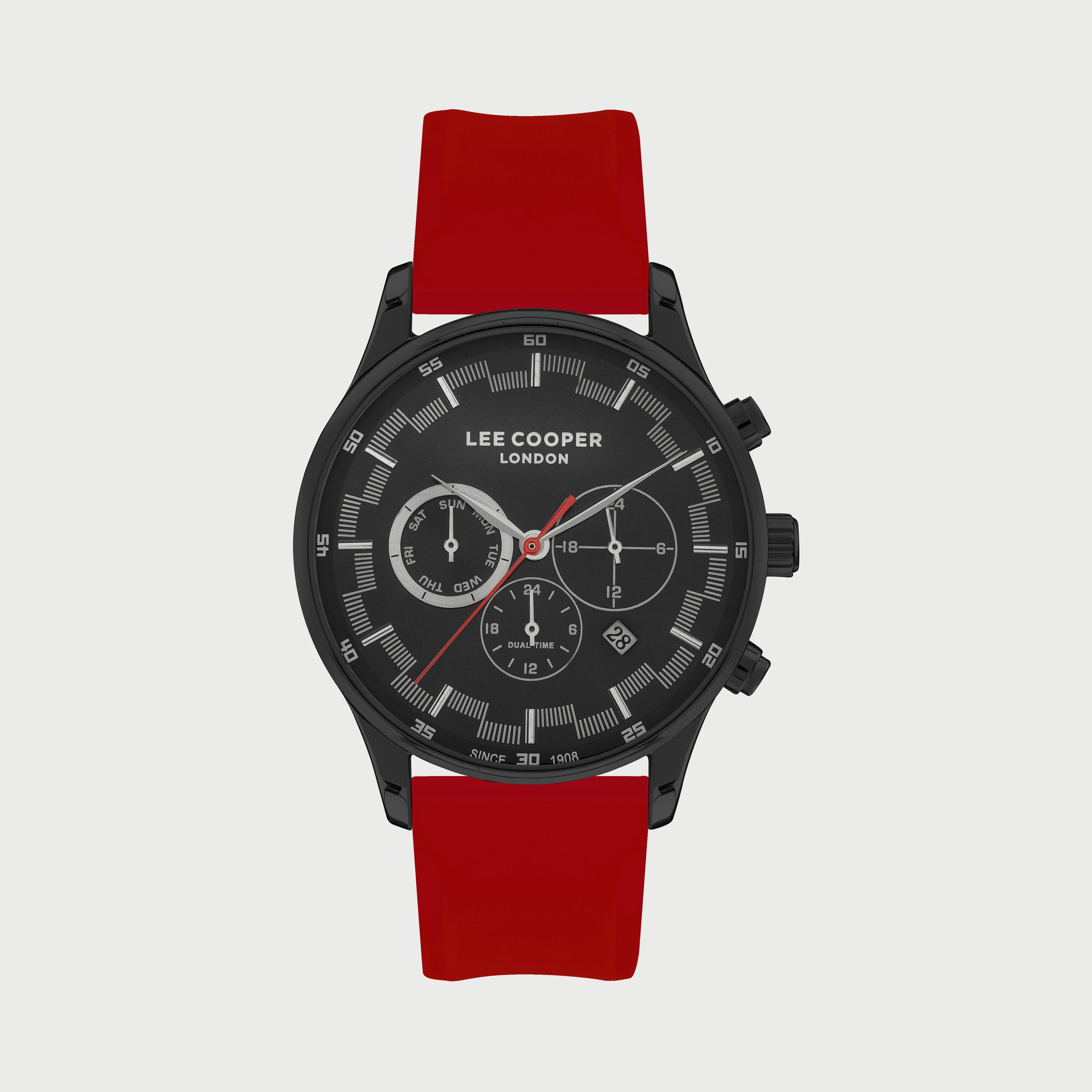 ساعة كرونوغراف للرجال بسوار سليكون من لي كوبر LC07520.658-men-watchesandjewellery-watches-image-1
