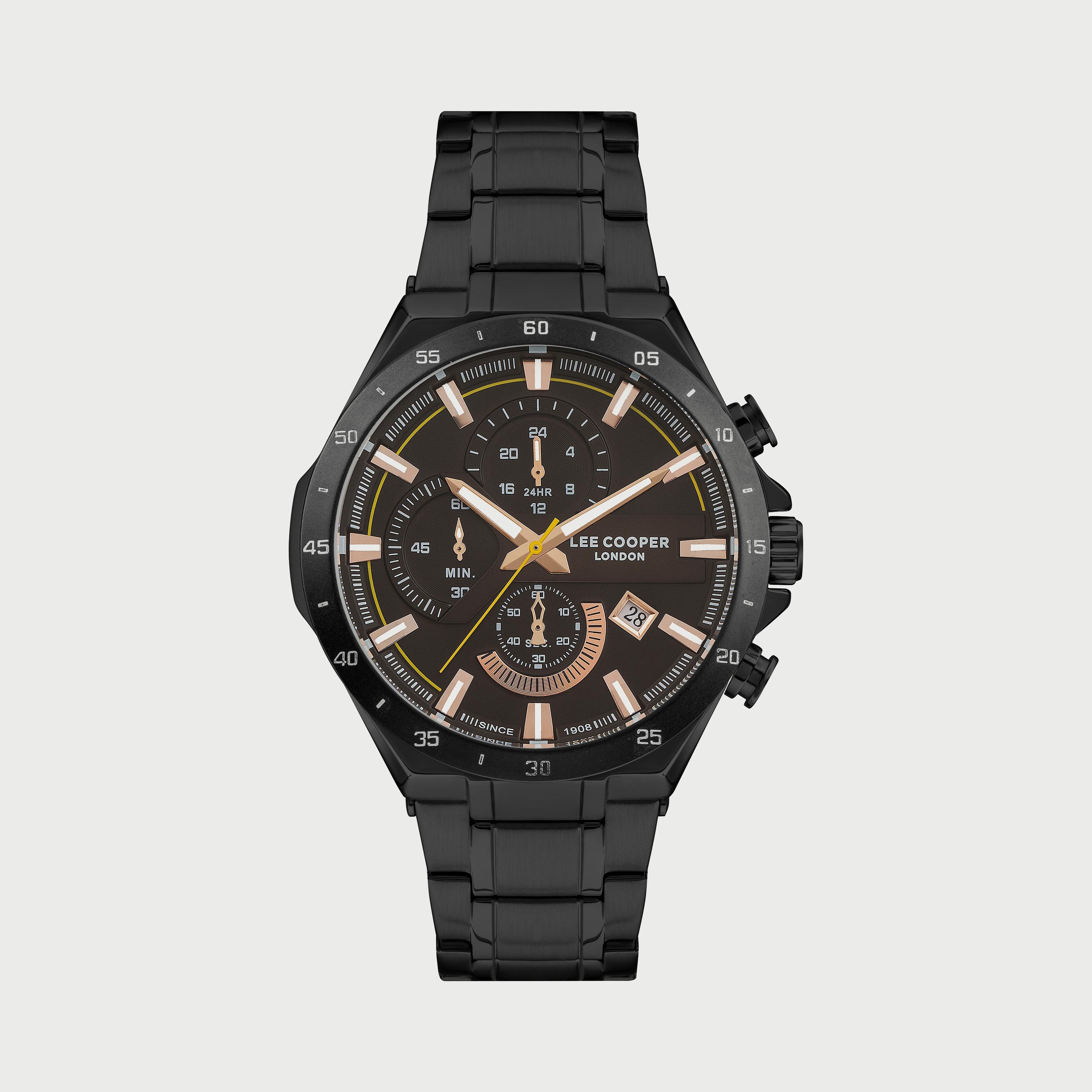 ساعة لي كوبر للرجال كرونوغراف بسوار ستانلس ستيل - LC07258.640-men-watchesandjewellery-watches-image-1