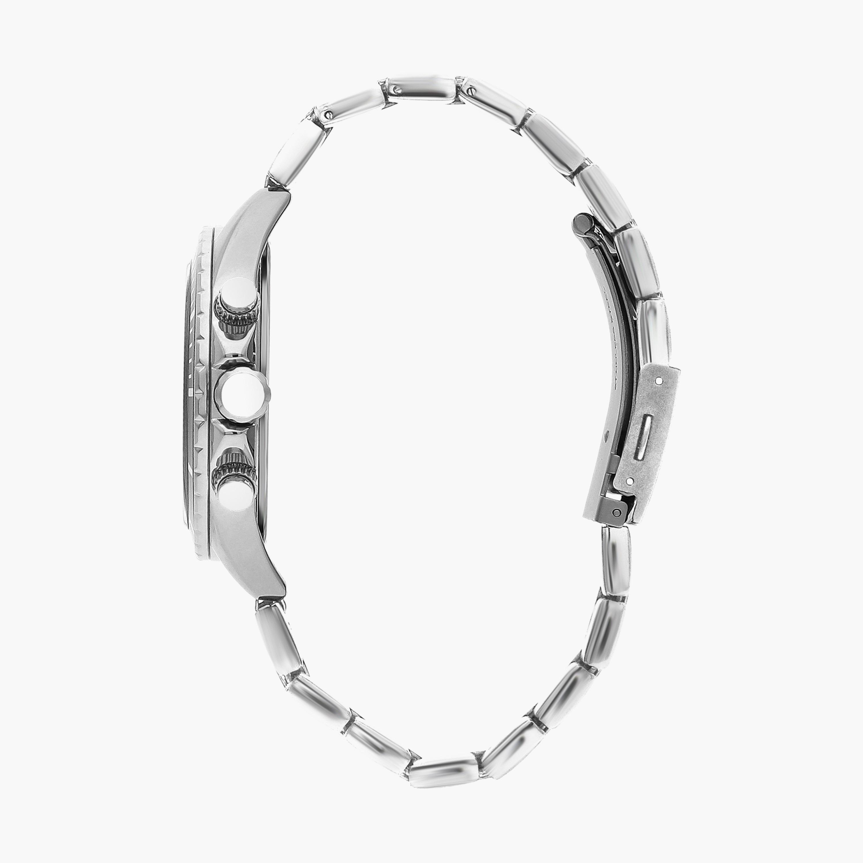  LC07529.330 | ساعة لي كوبر للرجال ذات كرونوغراف فضية بسوار من ستانلس ستيل-men-watchesandjewellery-watches-image-2