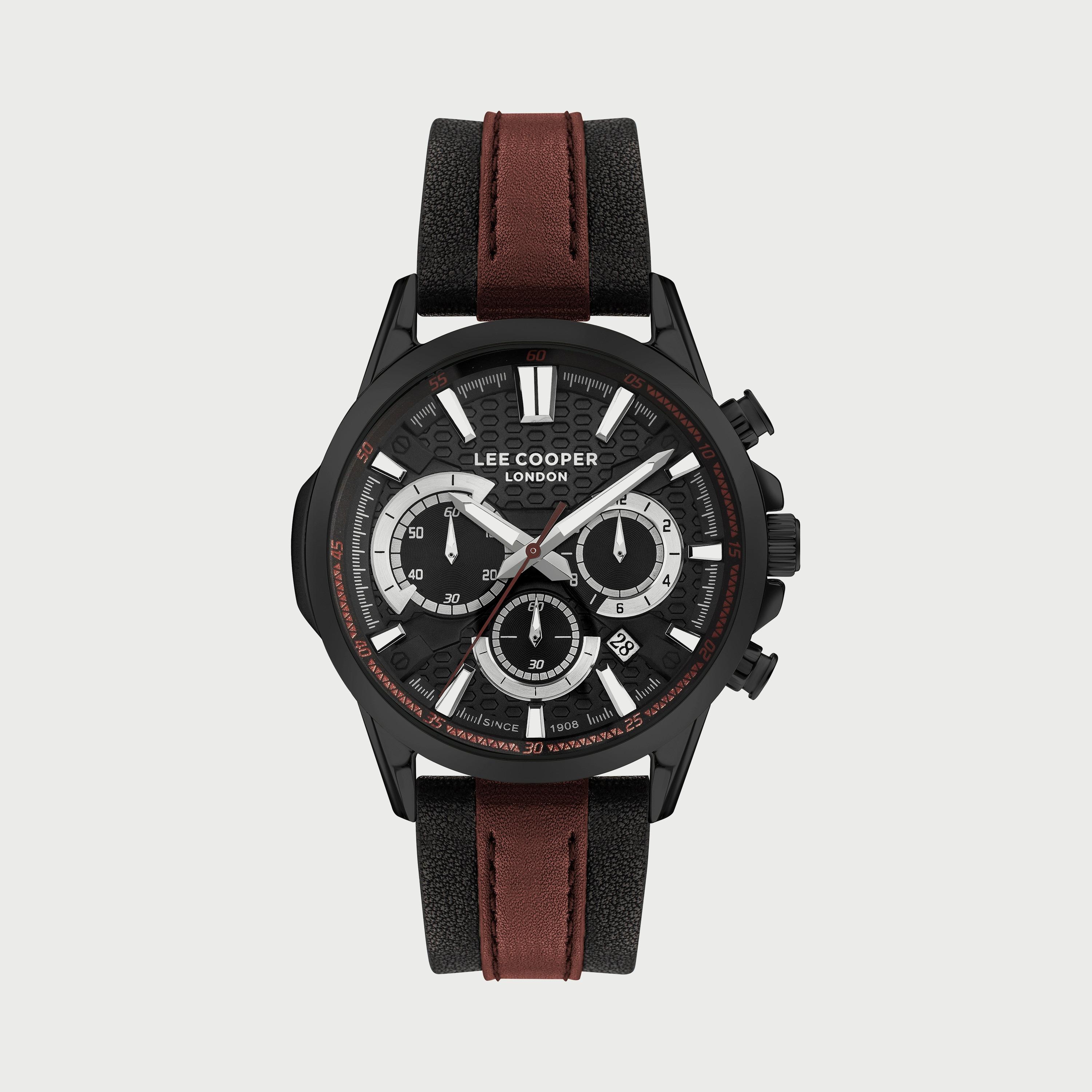 ساعة لي كوبر للرجال كرونوغراف بسوار جلدي - LC07493.651-men-watchesandjewellery-watches-image-1