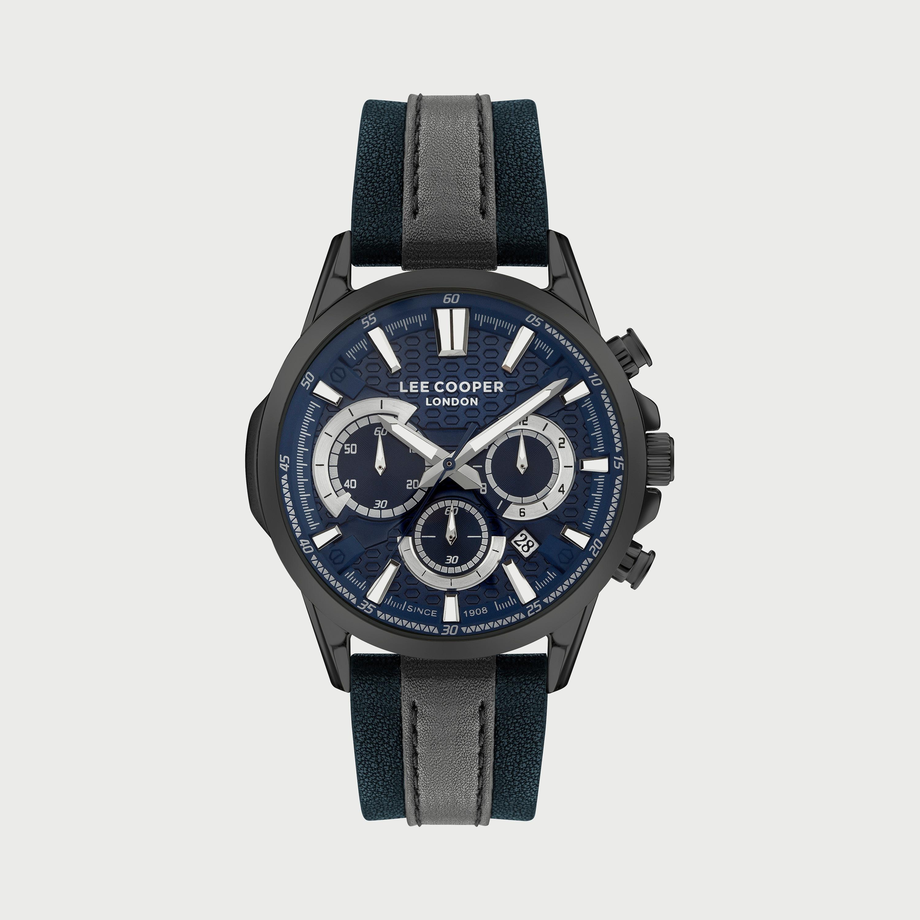 ساعة لي كوبر للرجال كرونوغراف بسوار جلدي - LC07493.099-men-watchesandjewellery-watches-image-1