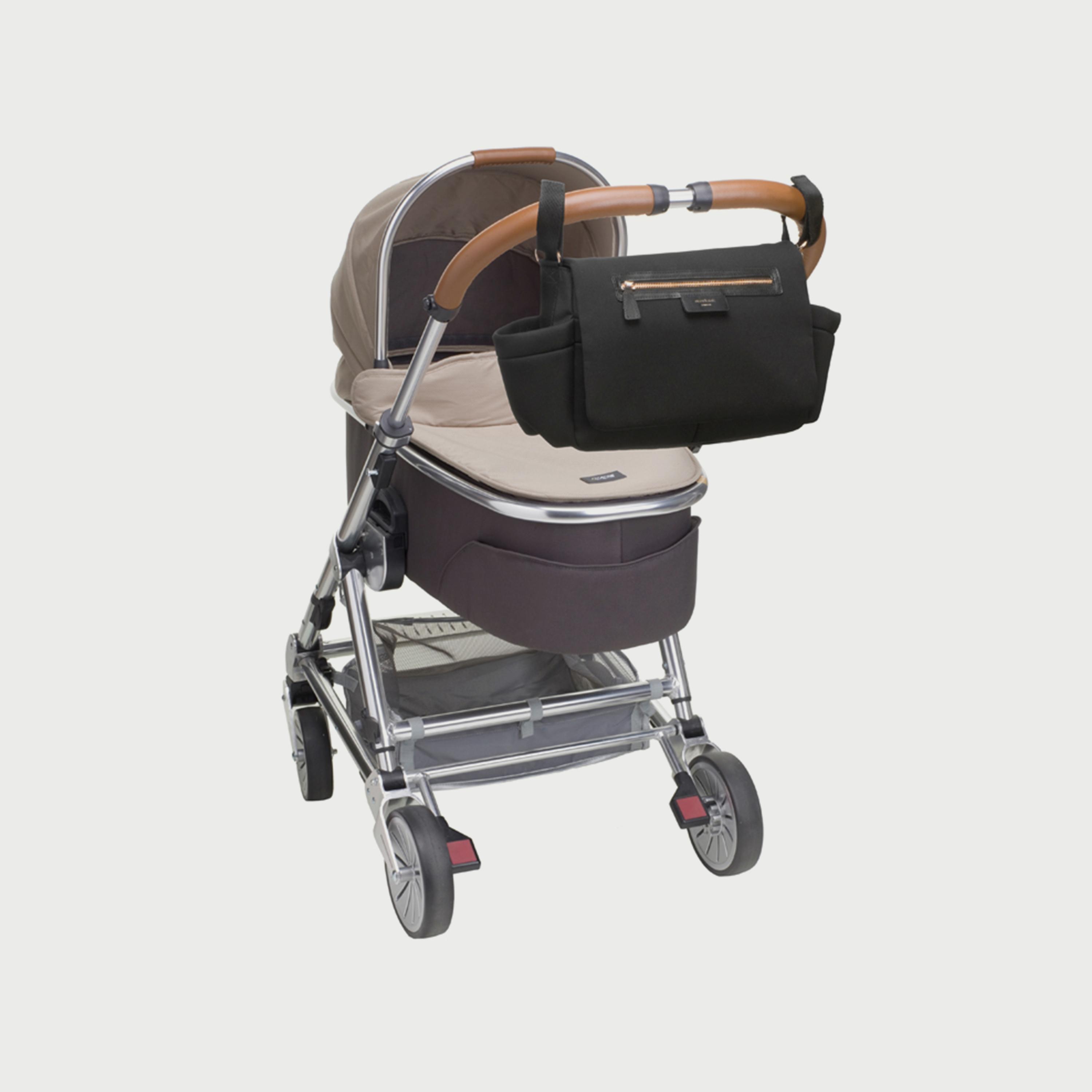 Storksak Stroller Organiser Luxe Black Scuba-baby-gear-strollersandprams-strollers-image-5