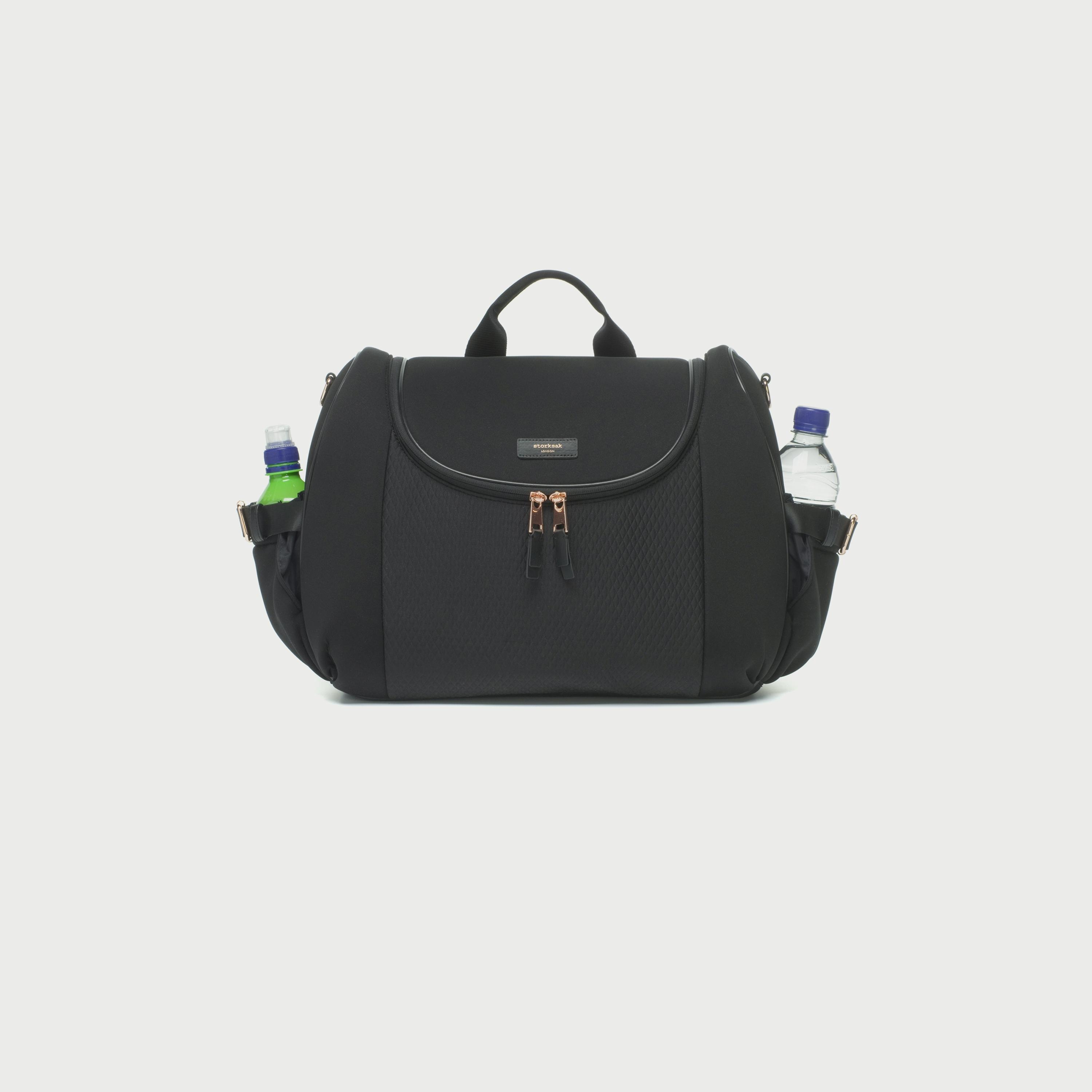 Storksak Poppy Luxe Diaper Bag Black Scuba-baby-gear-diaperbags-image-2