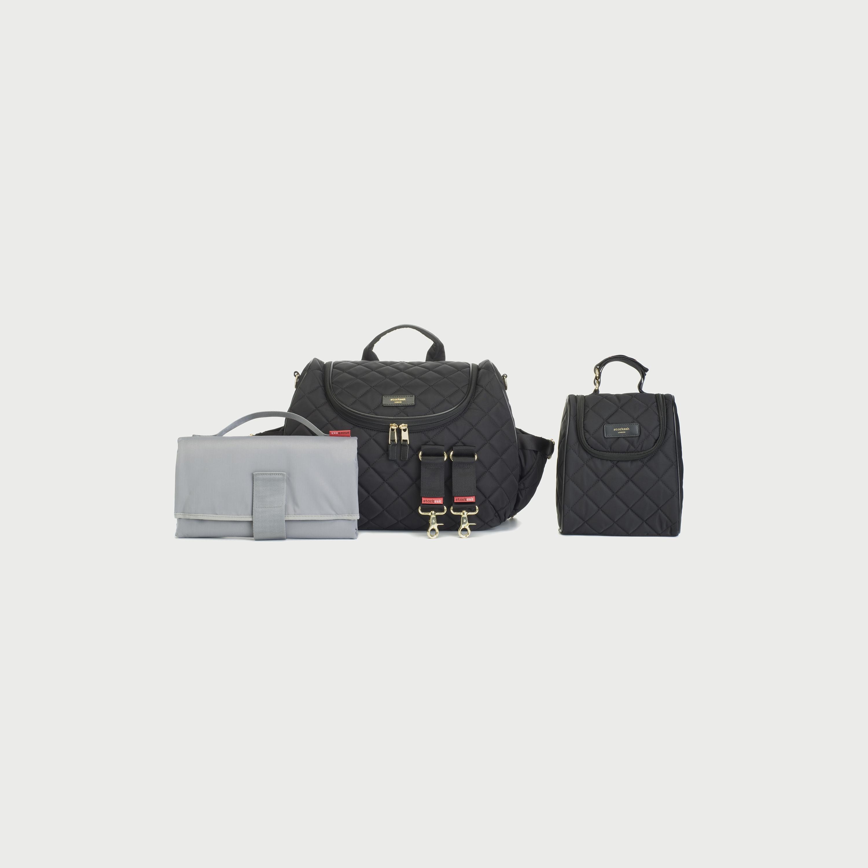 Storksak black clearance changing bag