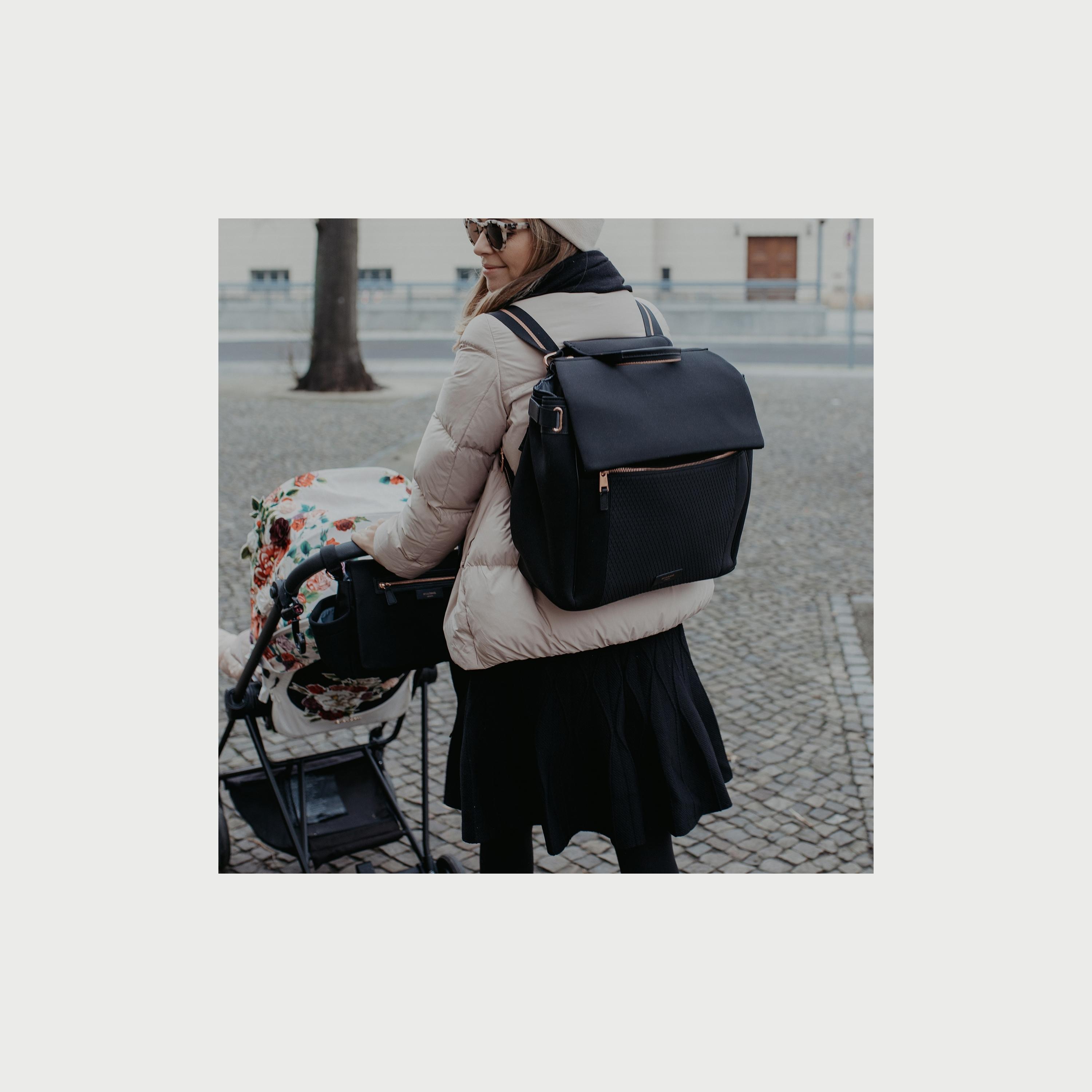 Storksak St. James Diaper Bag,	 Black Scuba-baby-diapering-diaperbags-image-5