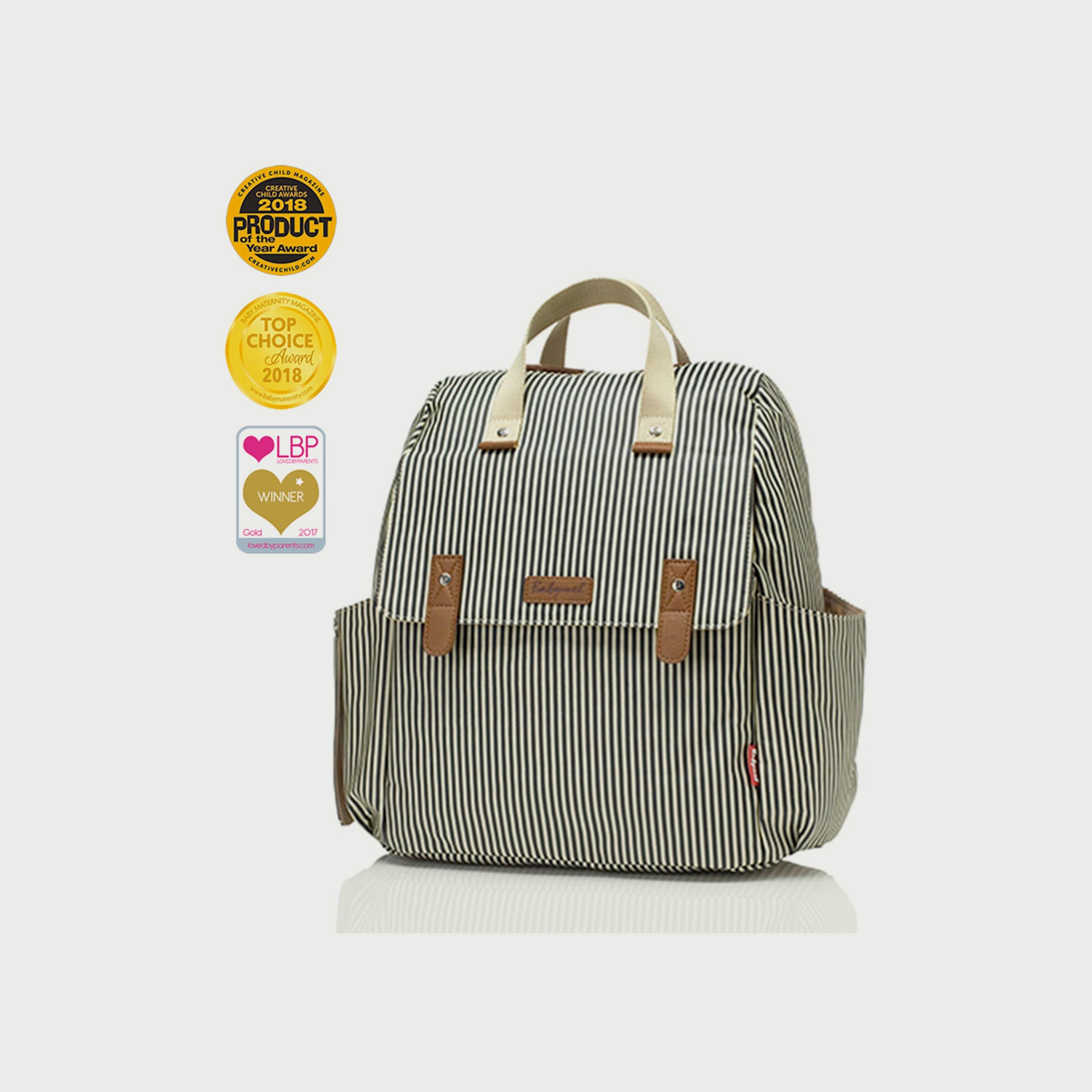 Stripe discount diaper bag