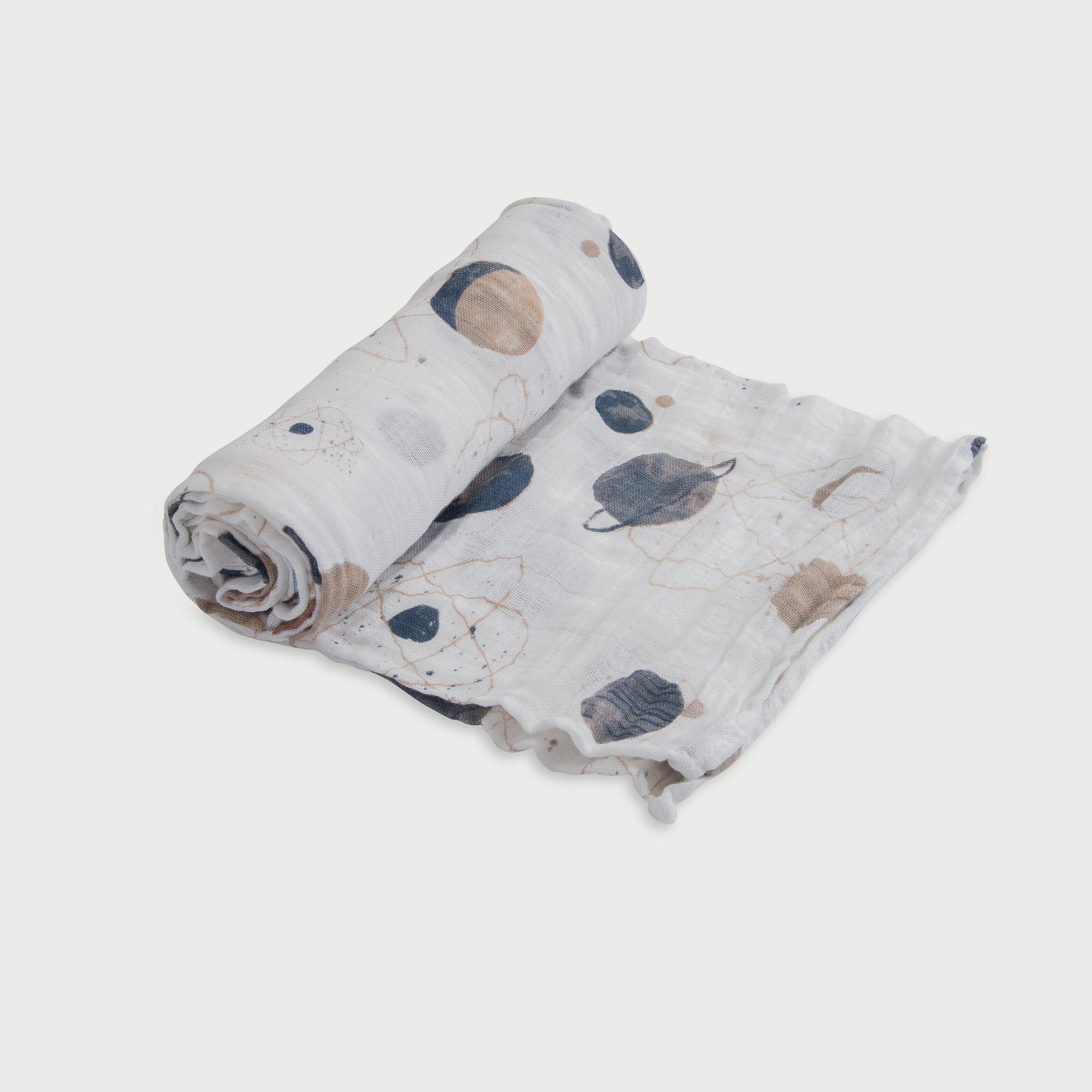 Little Unicorn Cotton Muslin Single Swaddle, Planetary-baby-nursery-blanketsandswaddles-swaddlesandsleepingbags-image-2