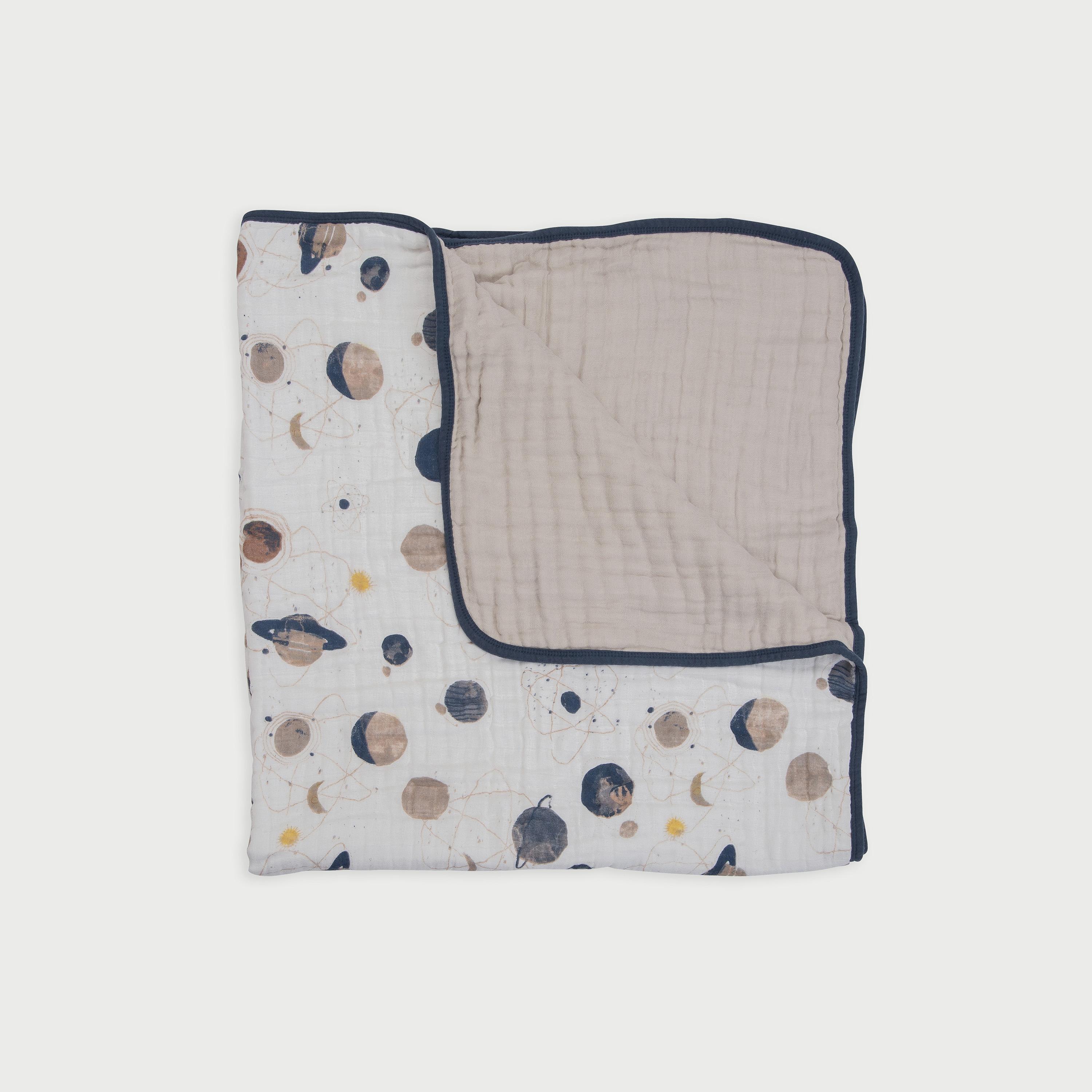 Little Unicorn Cotton Muslin Quilt, Planetary-baby-nursery-blanketsandswaddles-swaddlesandsleepingbags-image-2