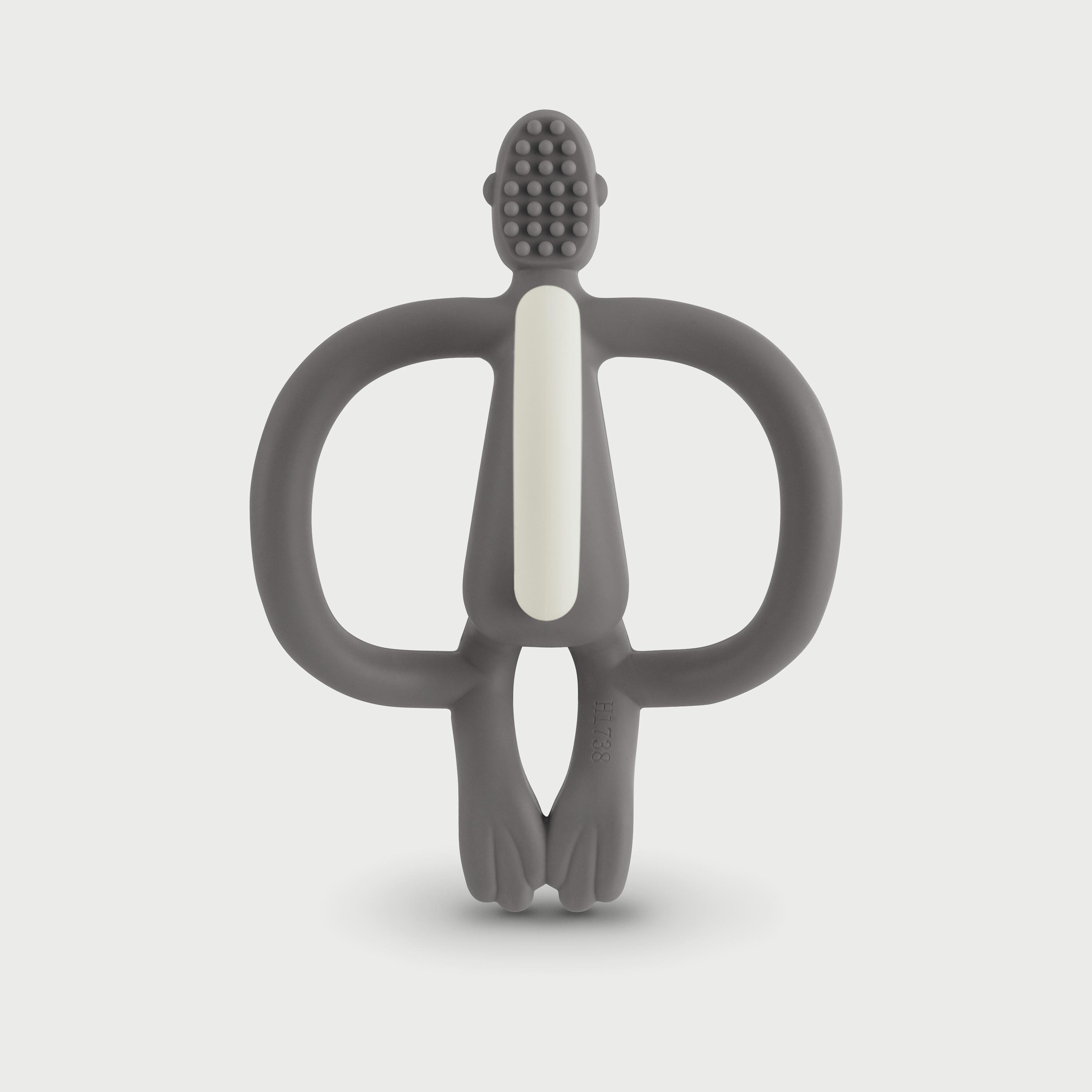 Matchstick Monkey Original Teether, Grey-baby-feeding-teethers-image-1