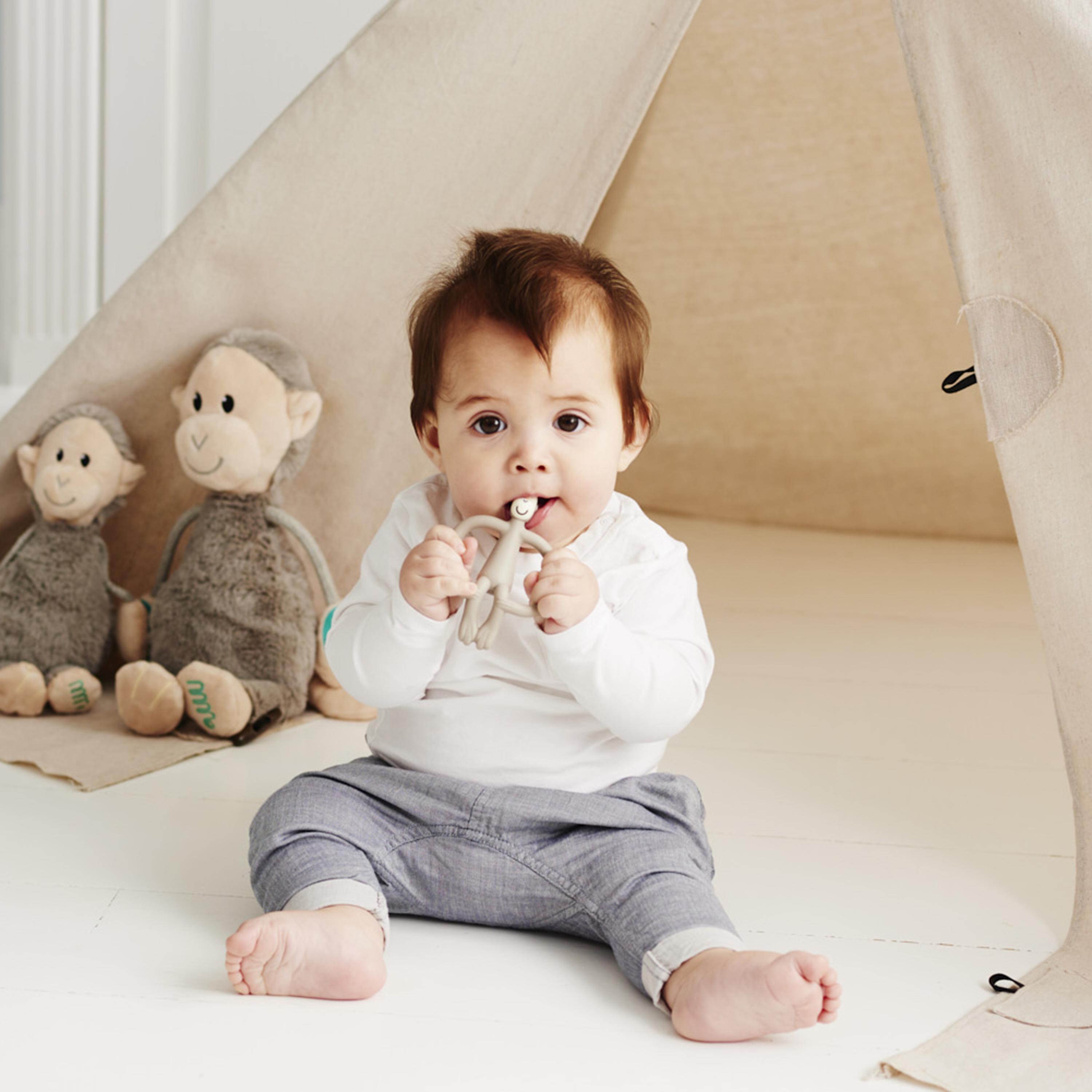 Matchstick Monkey Original Teether, Grey-baby-feeding-teethers-image-3